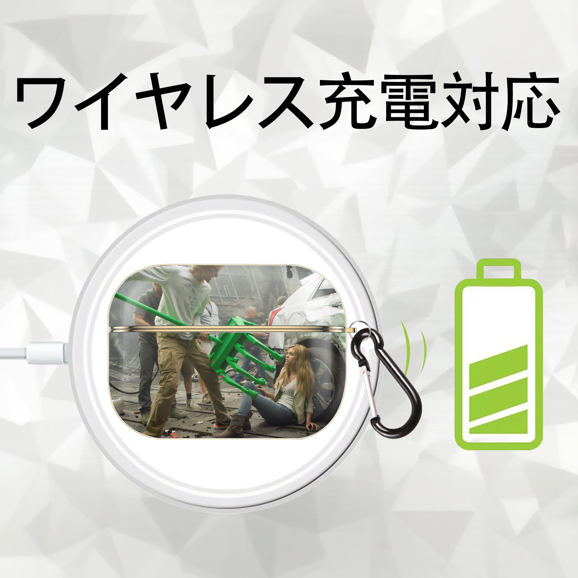 Transformers トランスフォーマー 【AirPods Pro用】ハードシェル保護ケース｜耐衝撃・防指紋・カラビナ付き商品仕様