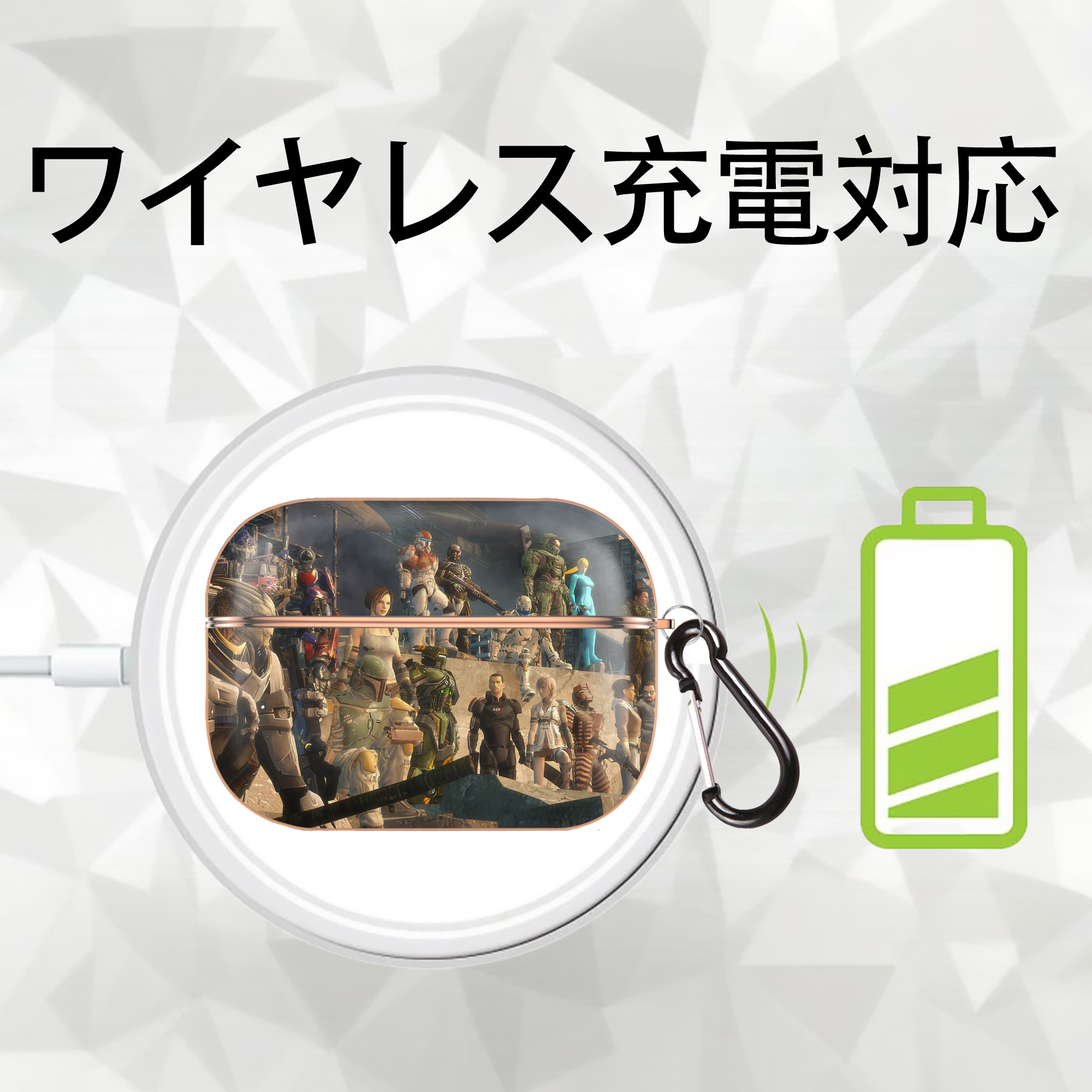 Transformers トランスフォーマー 【AirPods Pro用】ハードシェル保護ケース｜耐衝撃・防指紋・カラビナ付き商品仕様
