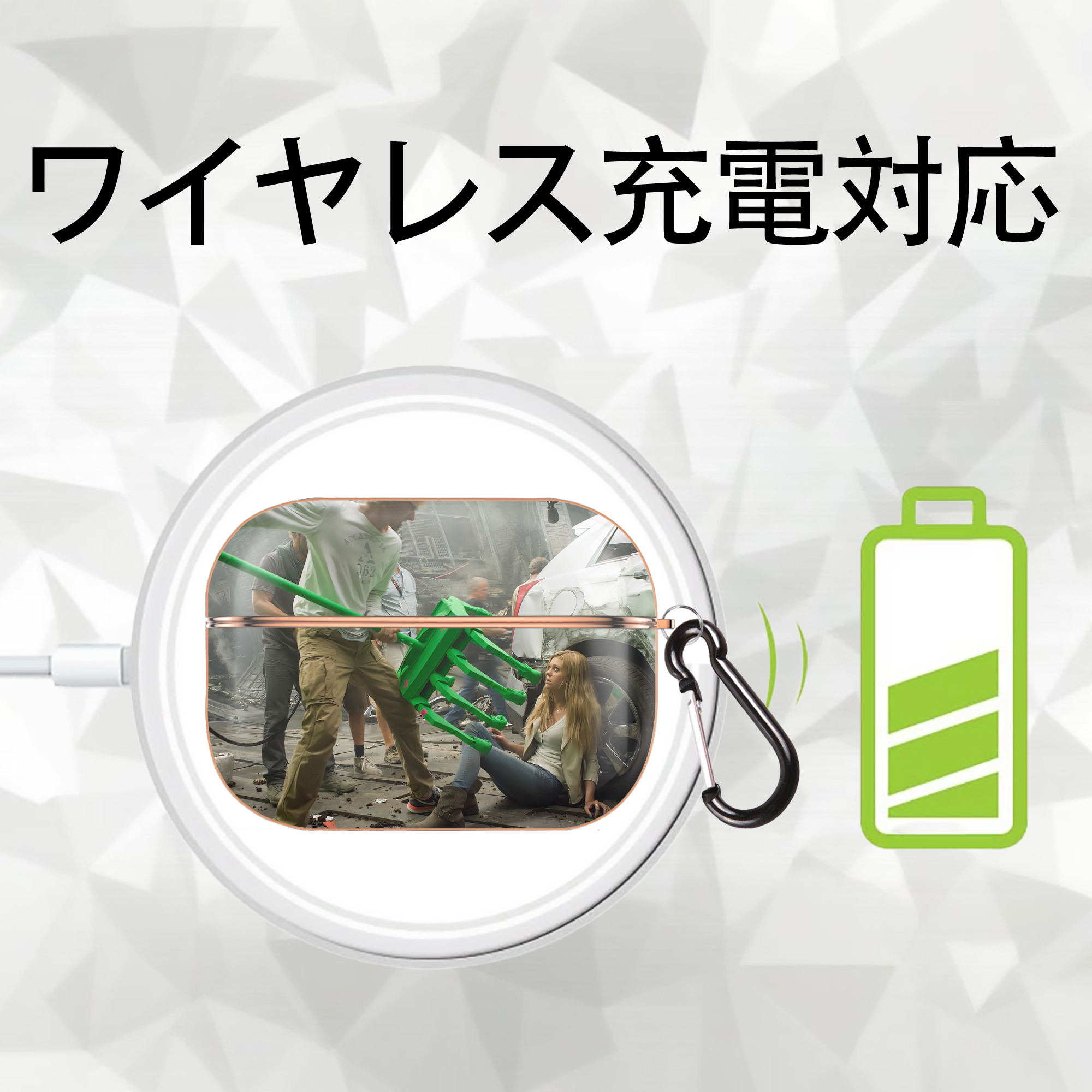 Transformers トランスフォーマー 【AirPods Pro用】ハードシェル保護ケース｜耐衝撃・防指紋・カラビナ付き商品仕様