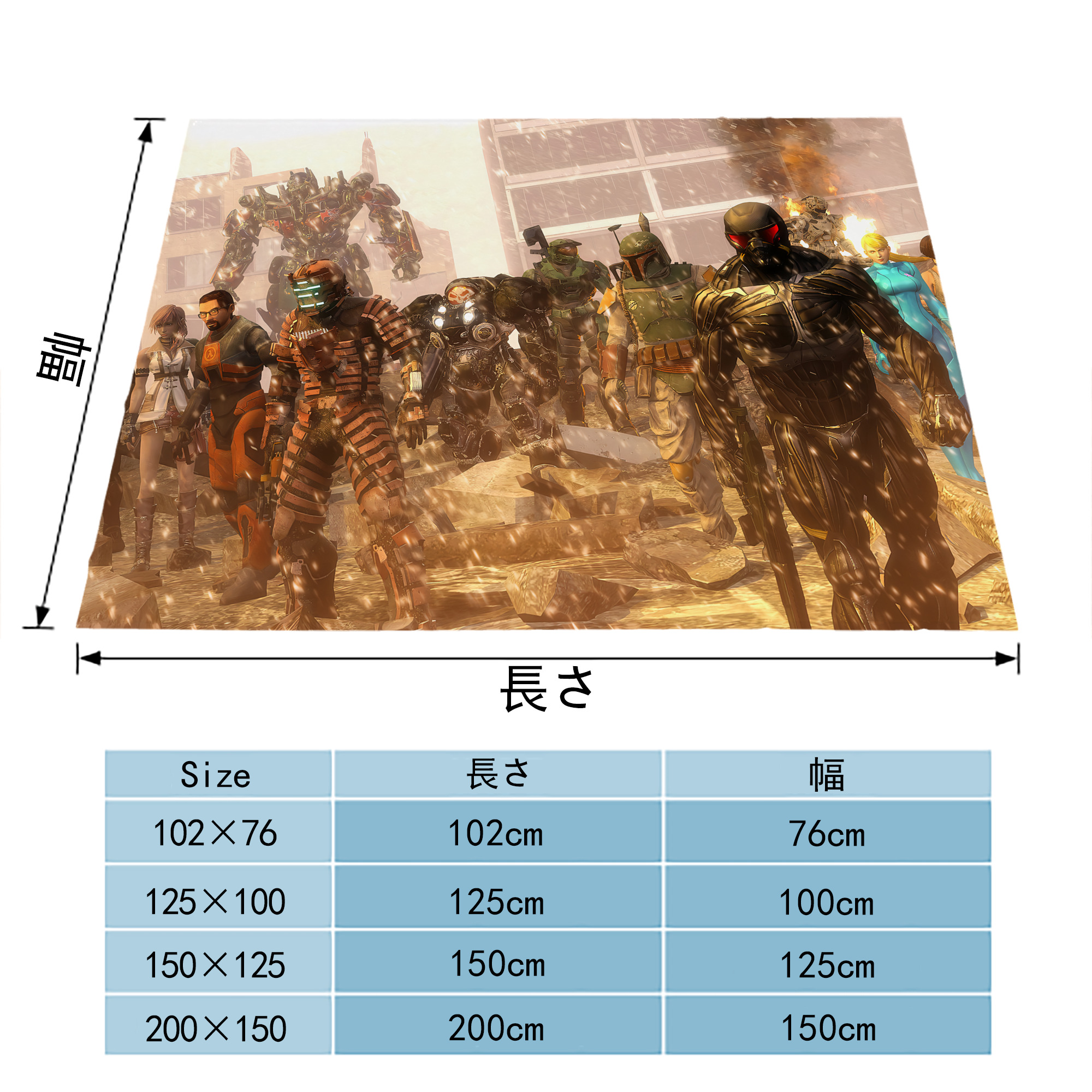 Transformers トランスフォーマー フランネルブランケット・多サイズ対応（横型）