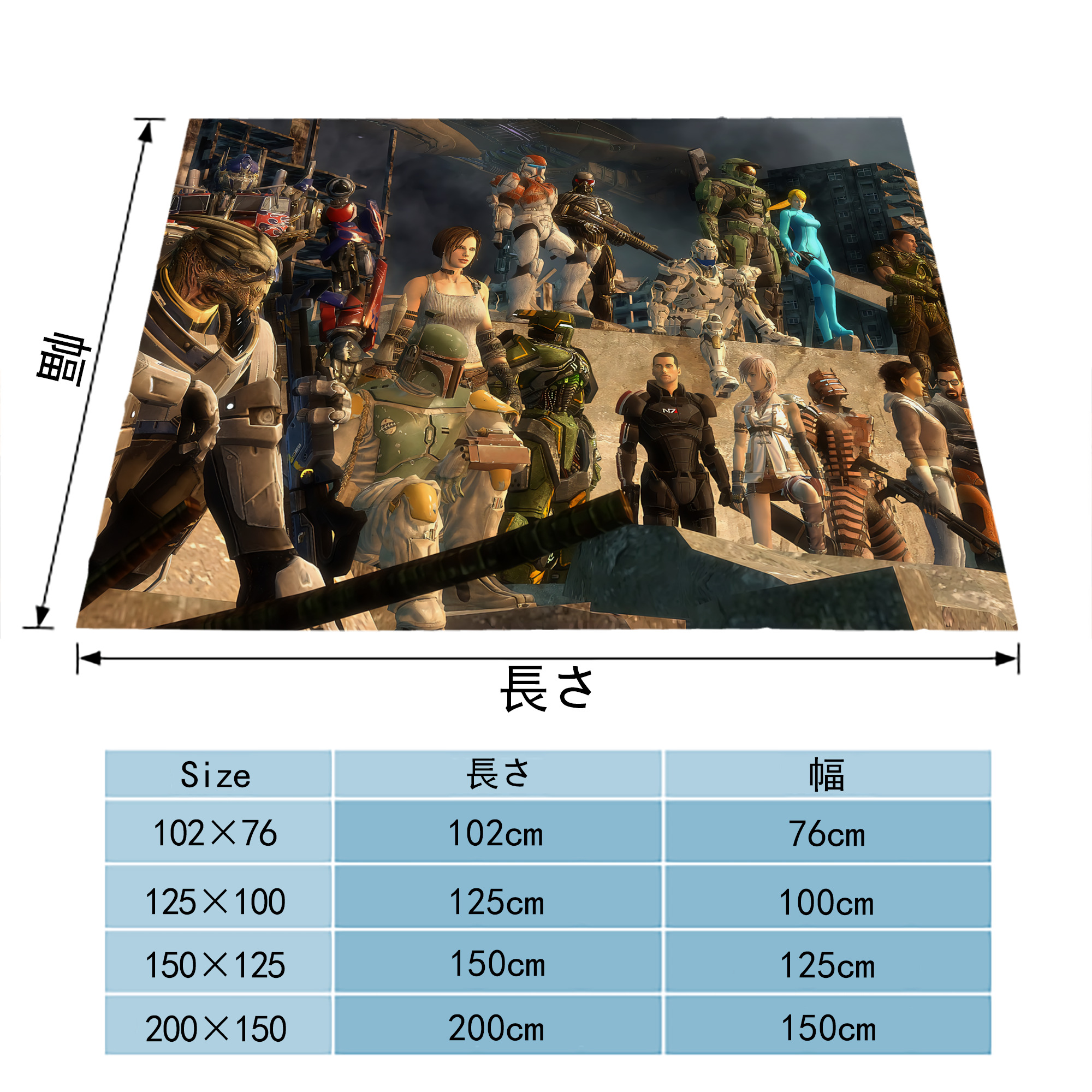 Transformers トランスフォーマー フランネルブランケット・多サイズ対応（横型）