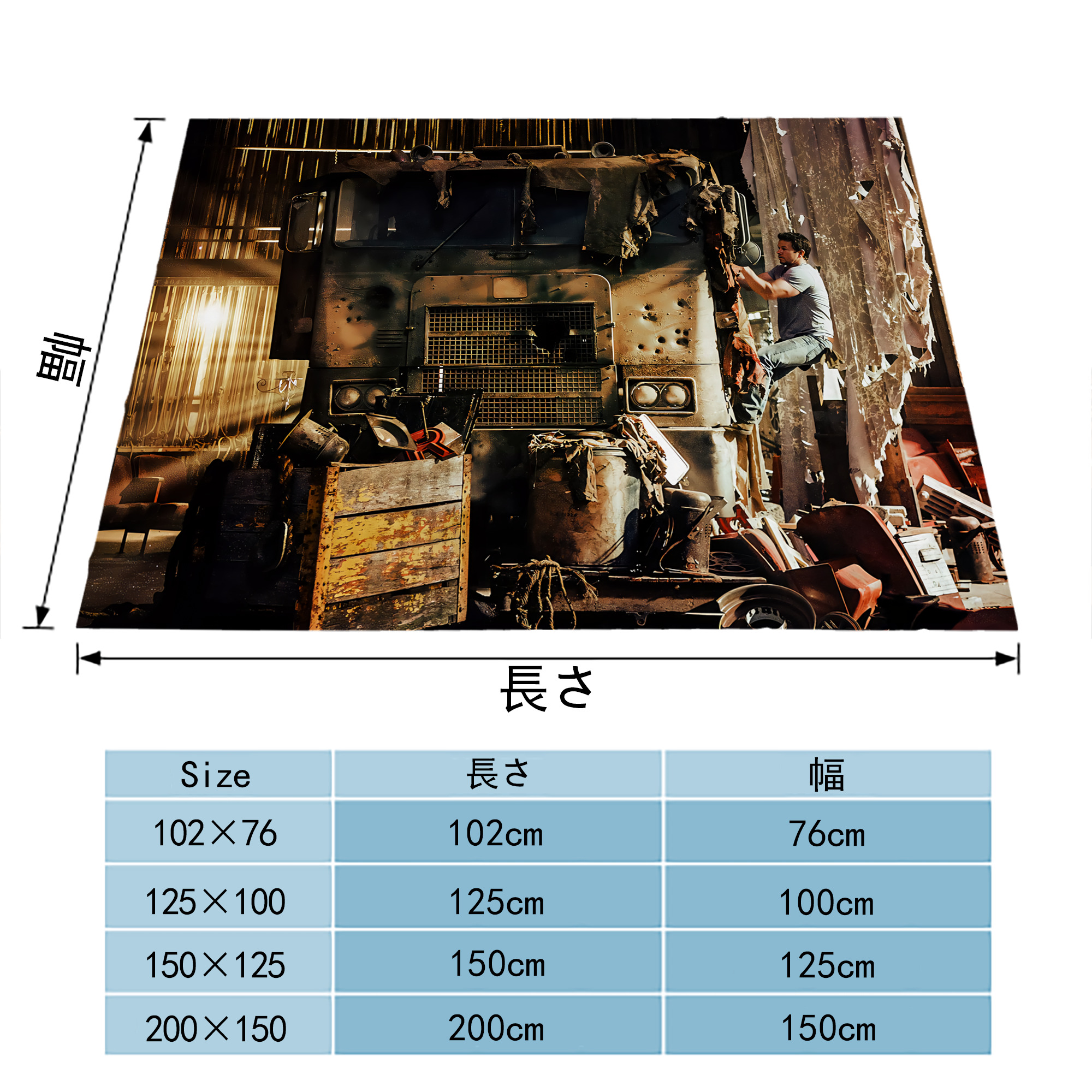 Transformers トランスフォーマー フランネルブランケット・多サイズ対応（横型）
