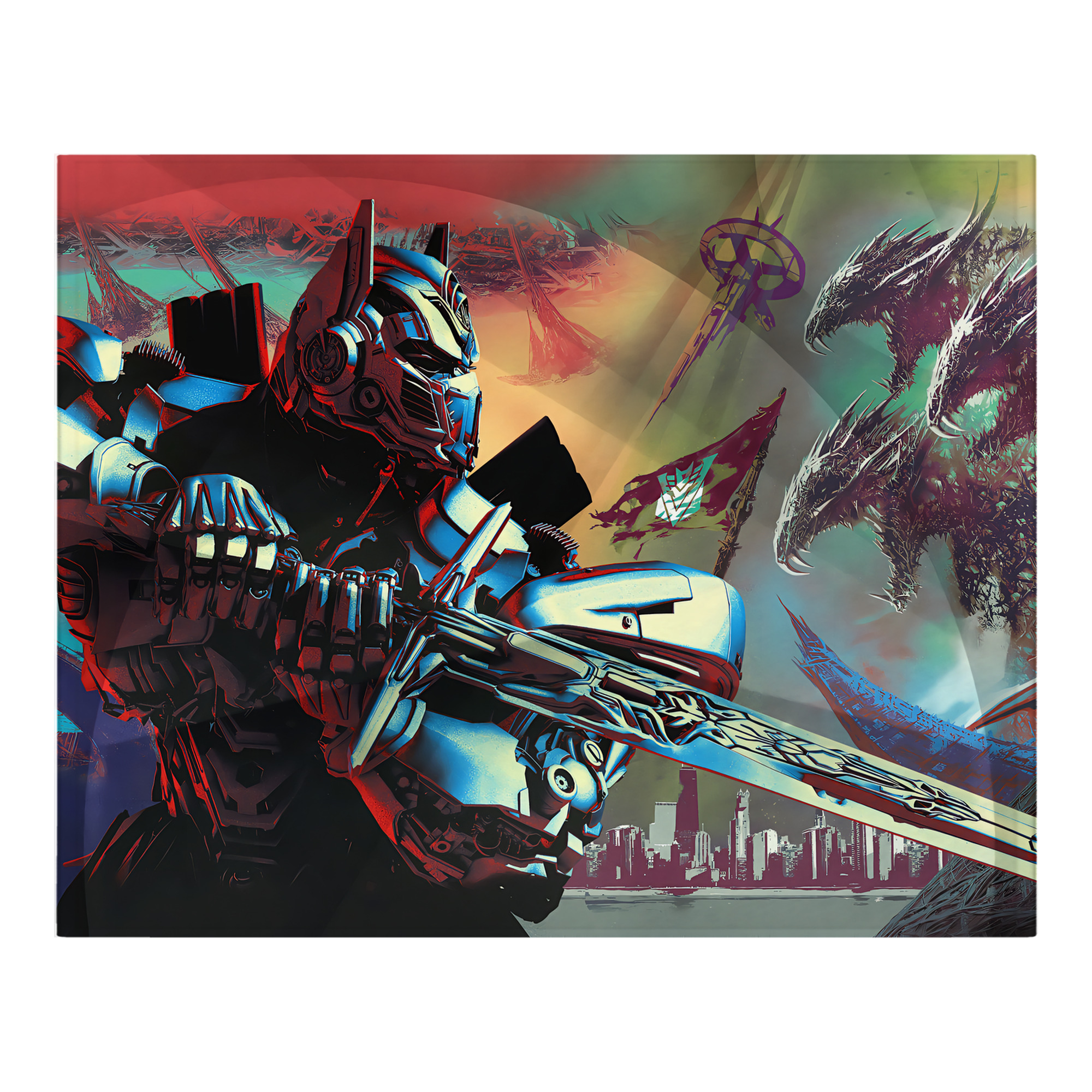 （画像用） Transformers トランスフォーマー フランネルブランケット・多サイズ対応（横型）