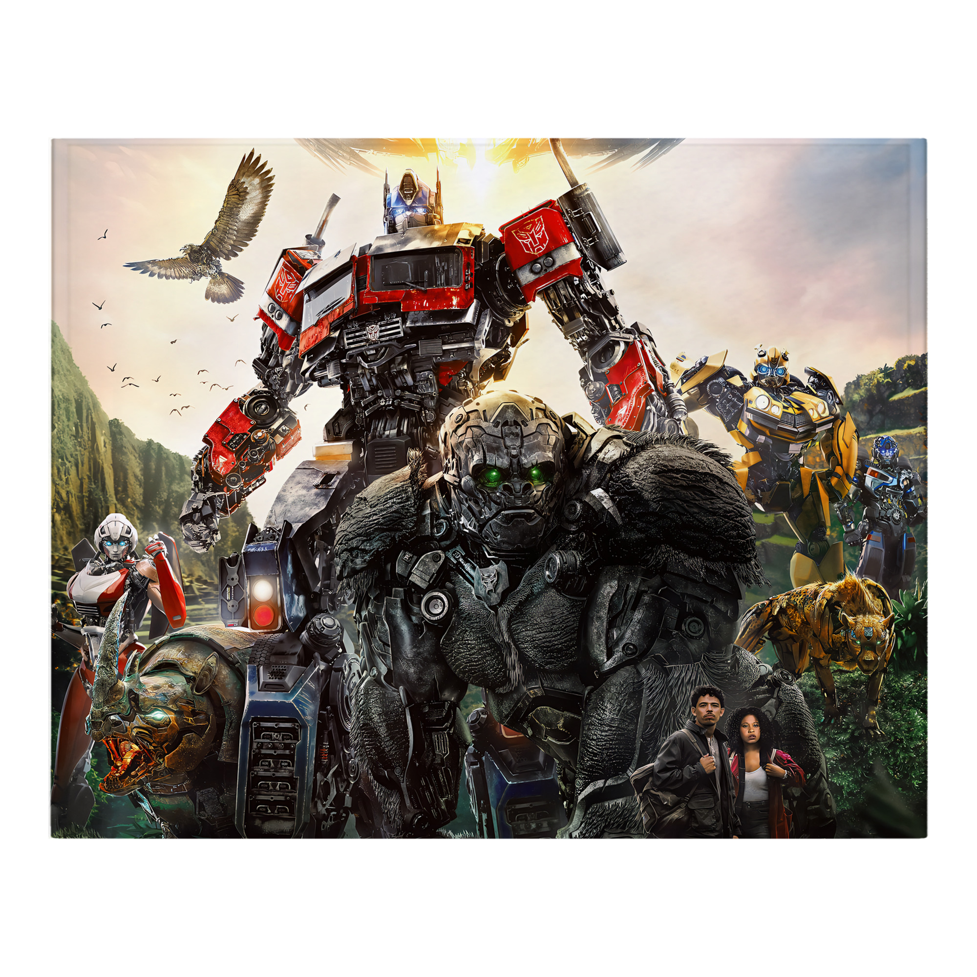 （画像用） Transformers トランスフォーマー フランネルブランケット・多サイズ対応（横型）