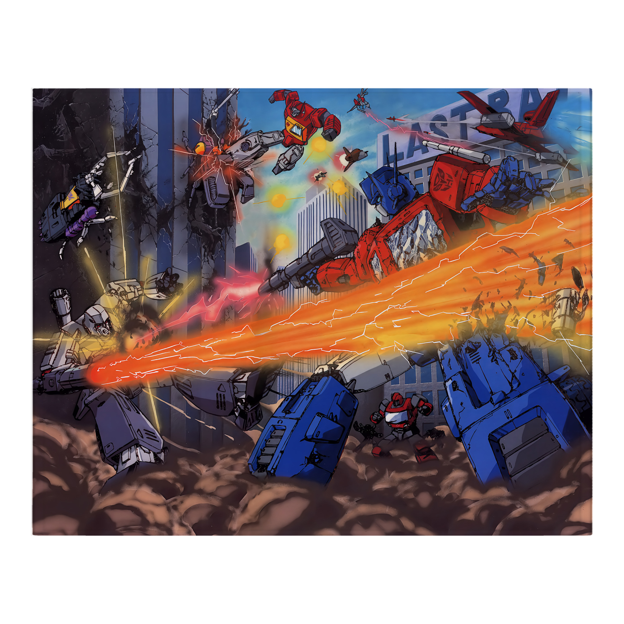 （画像用） Transformers トランスフォーマー フランネルブランケット・多サイズ対応（横型）