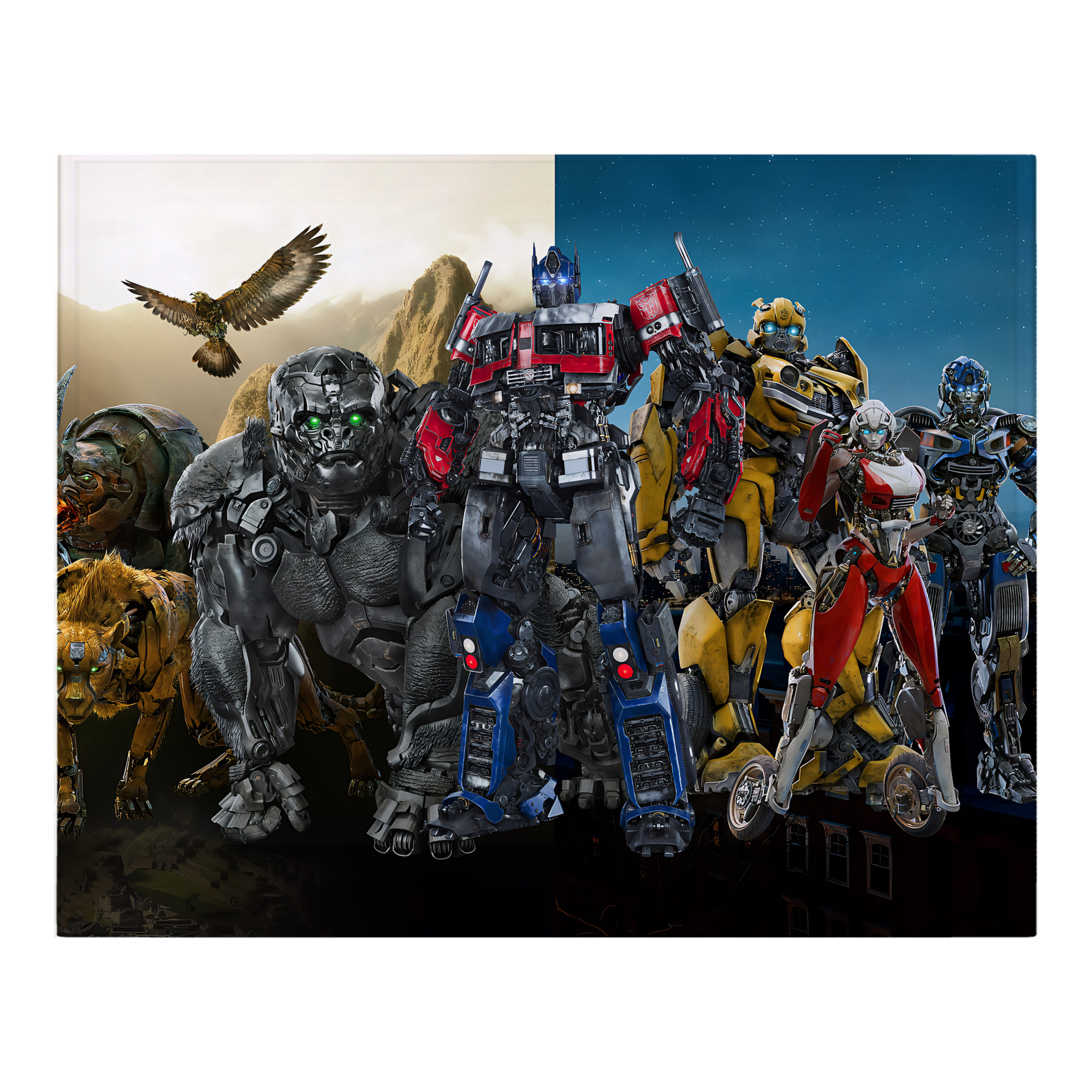 （画像用） Transformers トランスフォーマー フランネルブランケット・多サイズ対応（横型）