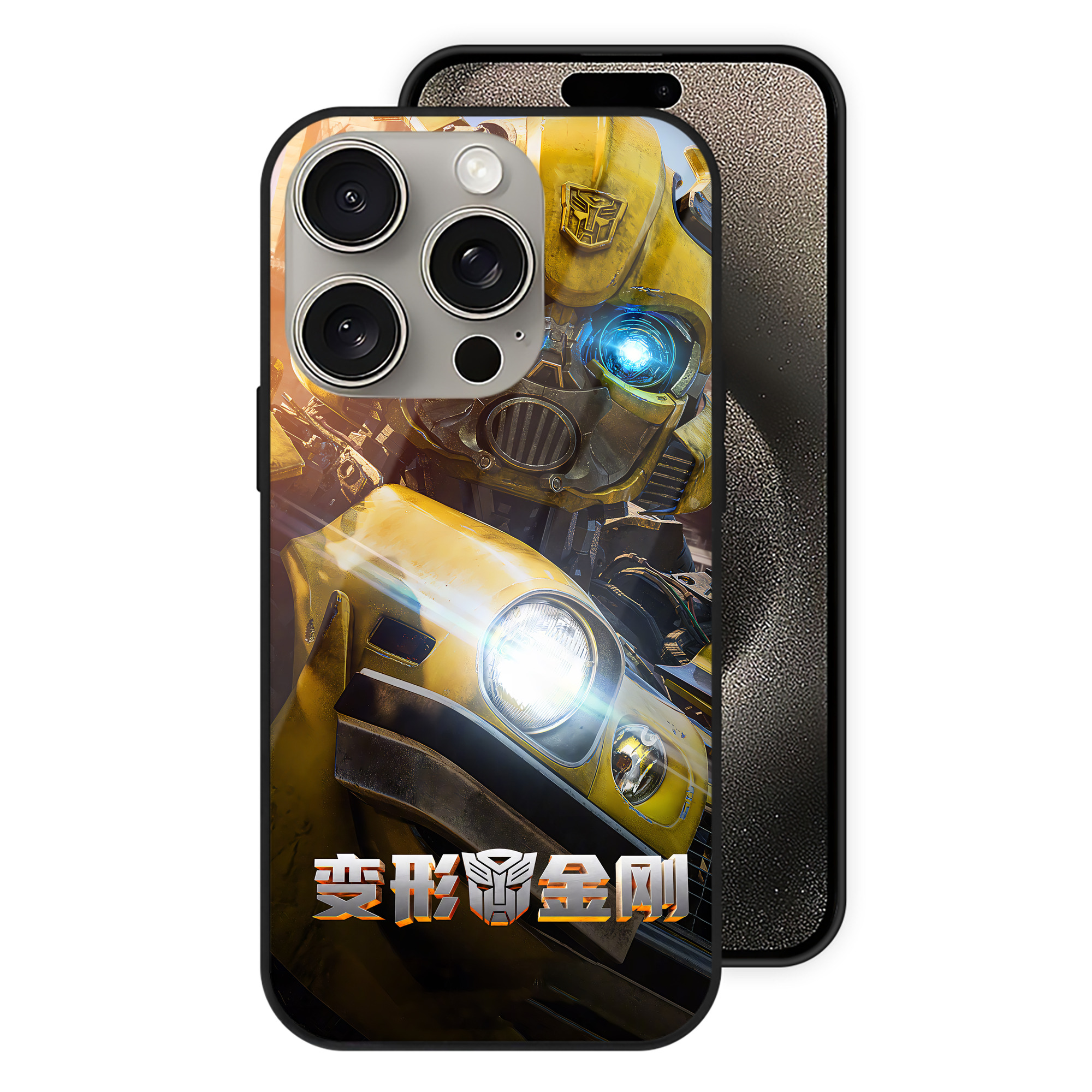 （画像用） Transformers トランスフォーマー 【iPhone15Pro対応】スマホケース 耐衝撃＆黄変防止 背面ガラス