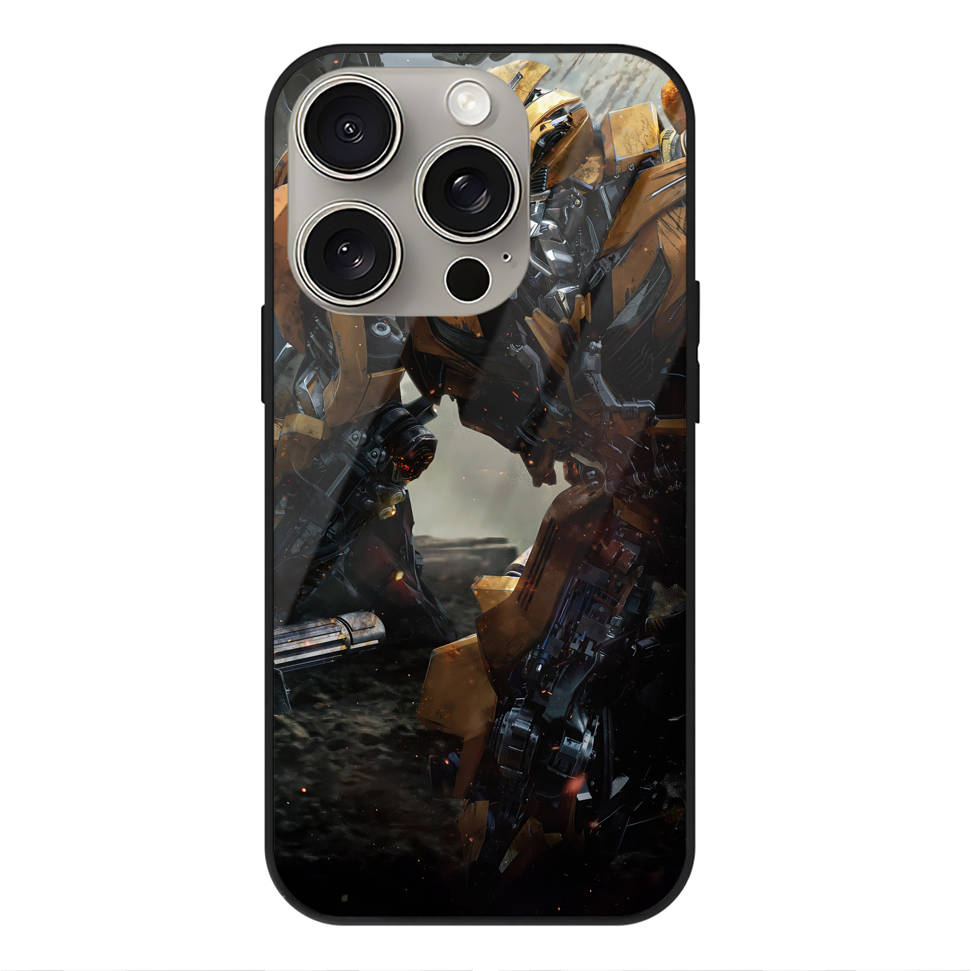 （画像用） Transformers トランスフォーマー 【iPhone15Pro対応】スマホケース 耐衝撃＆黄変防止 背面ガラス
