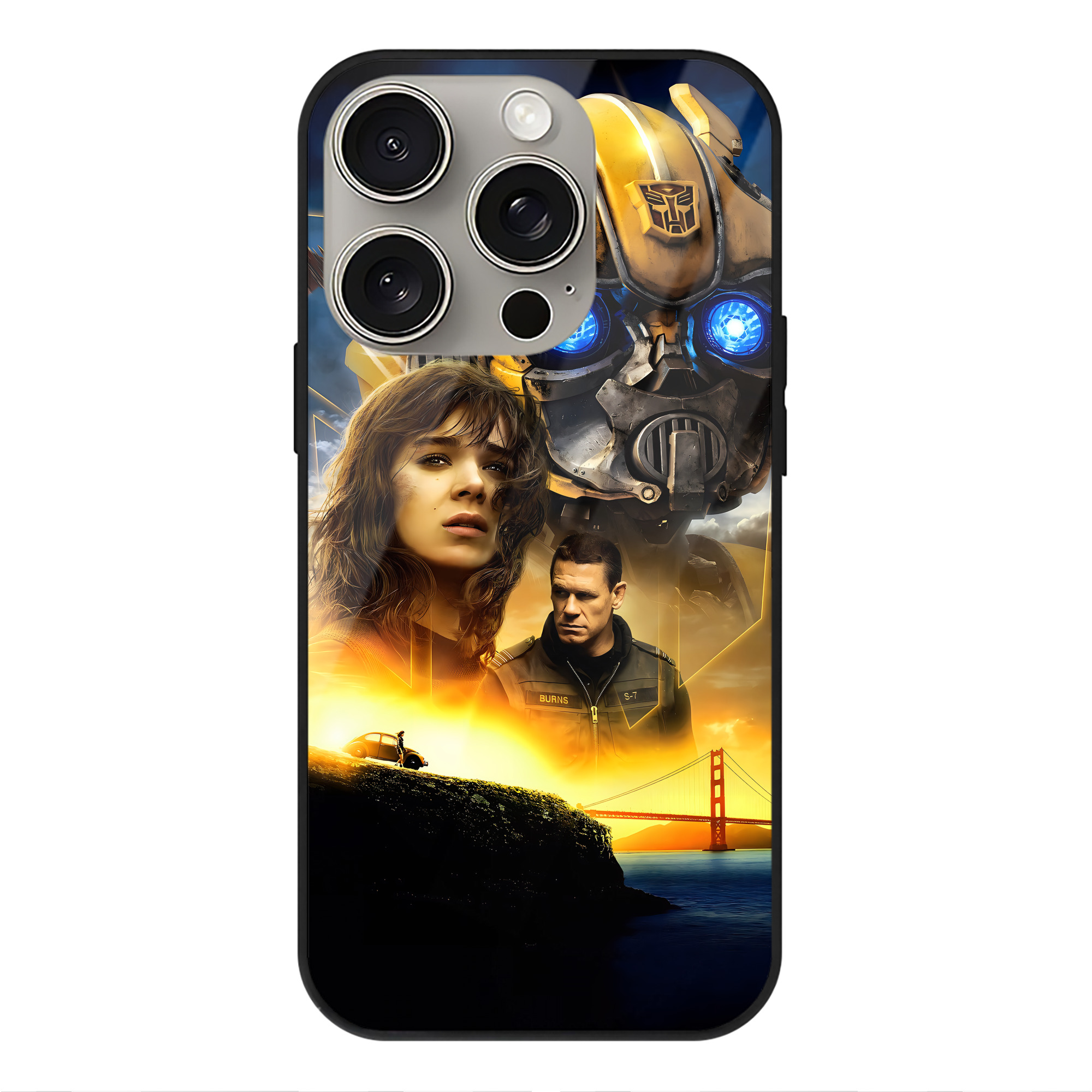 （画像用） Transformers トランスフォーマー 【iPhone15Pro対応】スマホケース 耐衝撃＆黄変防止 背面ガラス