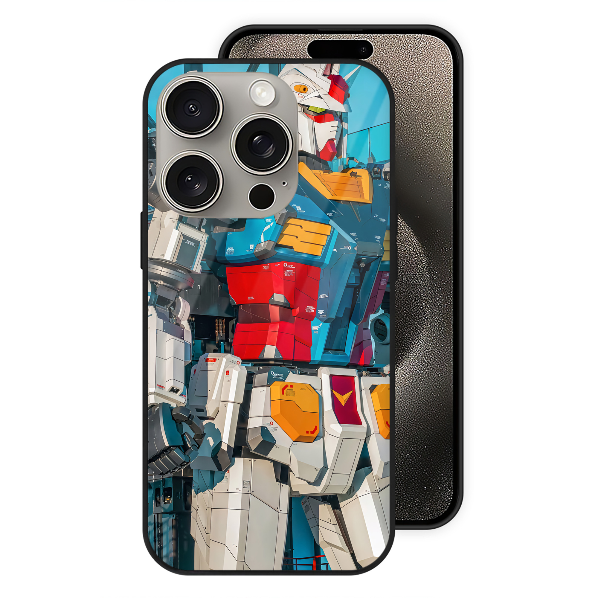 （画像用） Transformers トランスフォーマー 【iPhone15Pro対応】スマホケース 耐衝撃＆黄変防止 背面ガラス