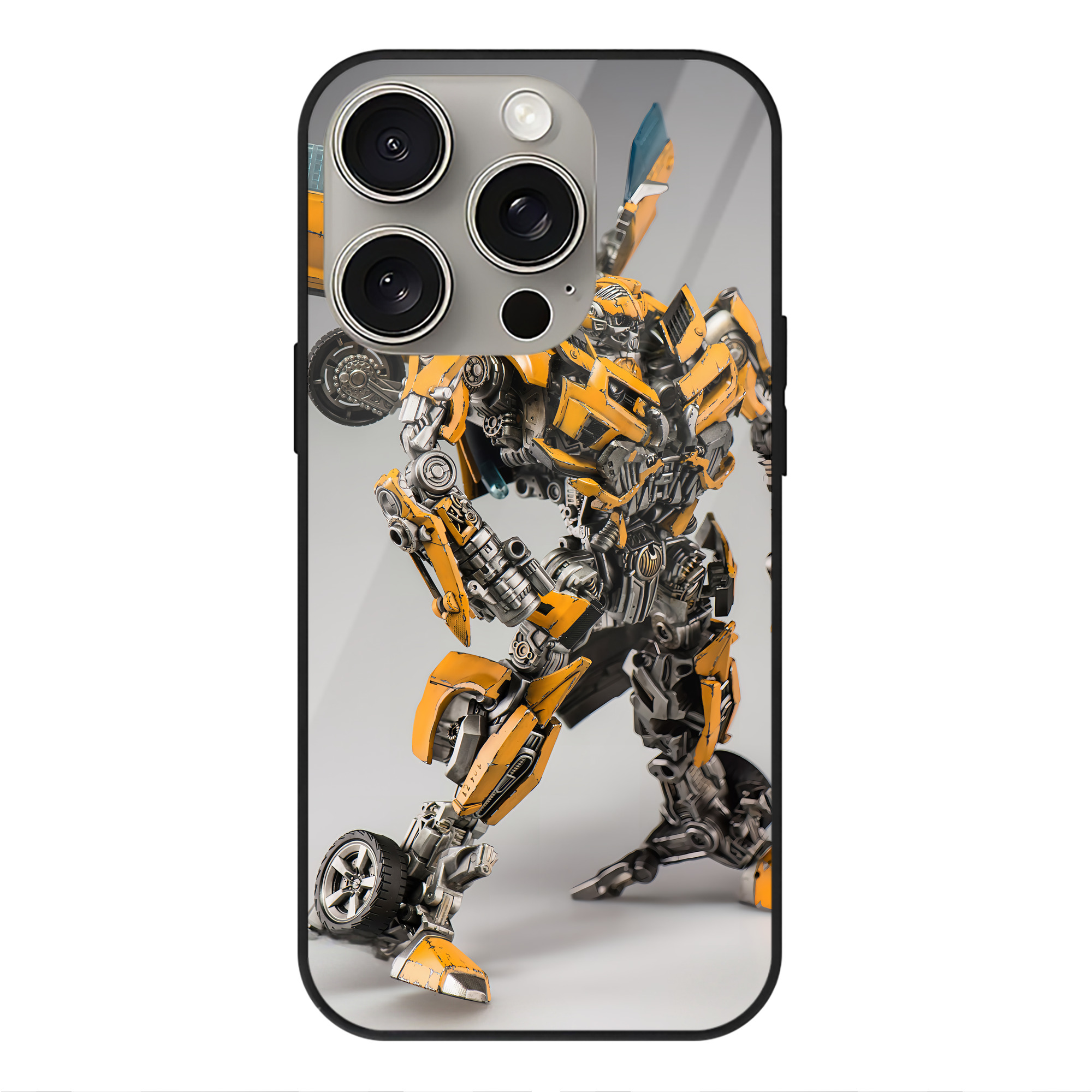 （画像用） Transformers トランスフォーマー 【iPhone15Pro対応】スマホケース 耐衝撃＆黄変防止 背面ガラス