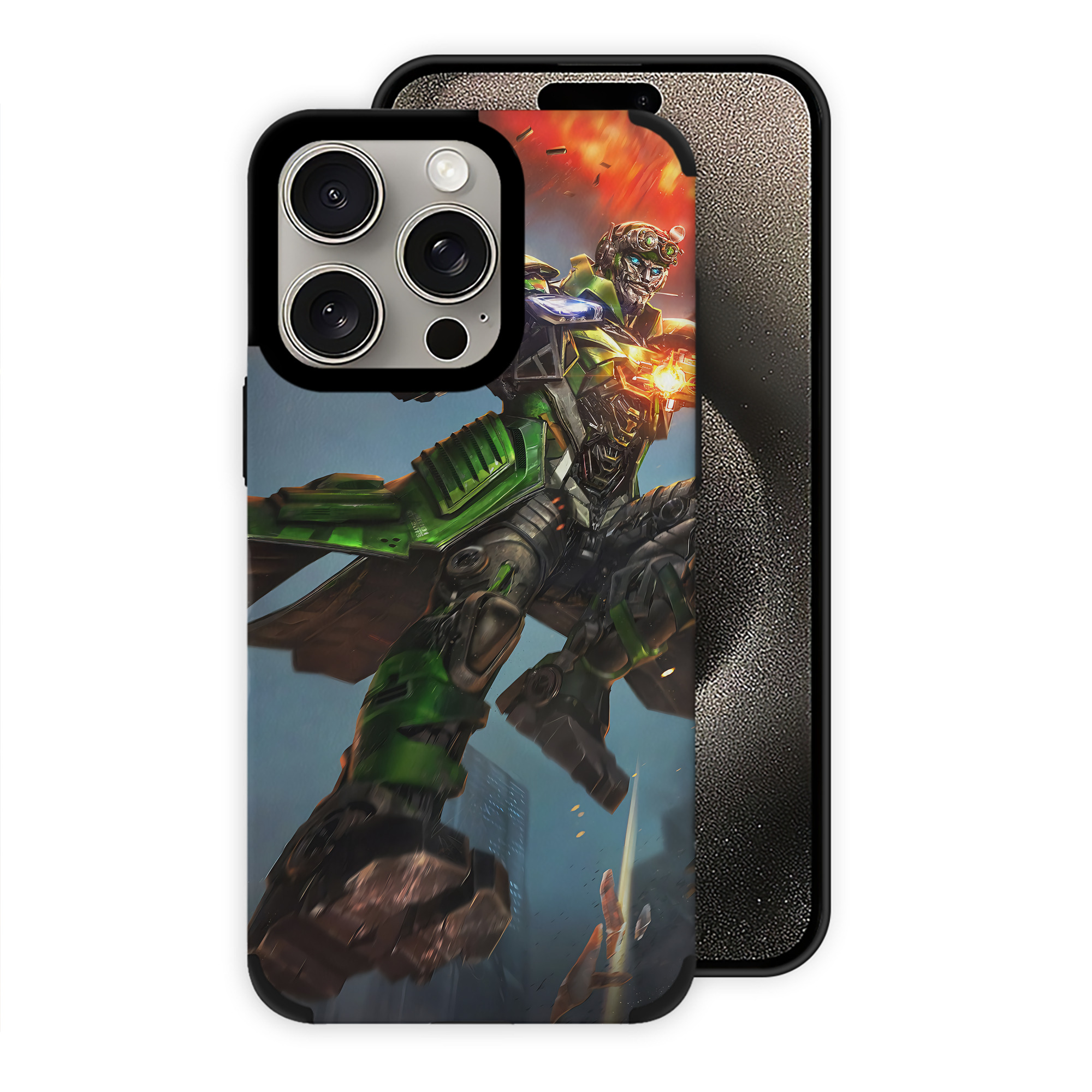 （画像用） Transformers トランスフォーマー 【iPhone15ProMax対応】 PUレザー スマホケース 耐衝撃＆黄変防止