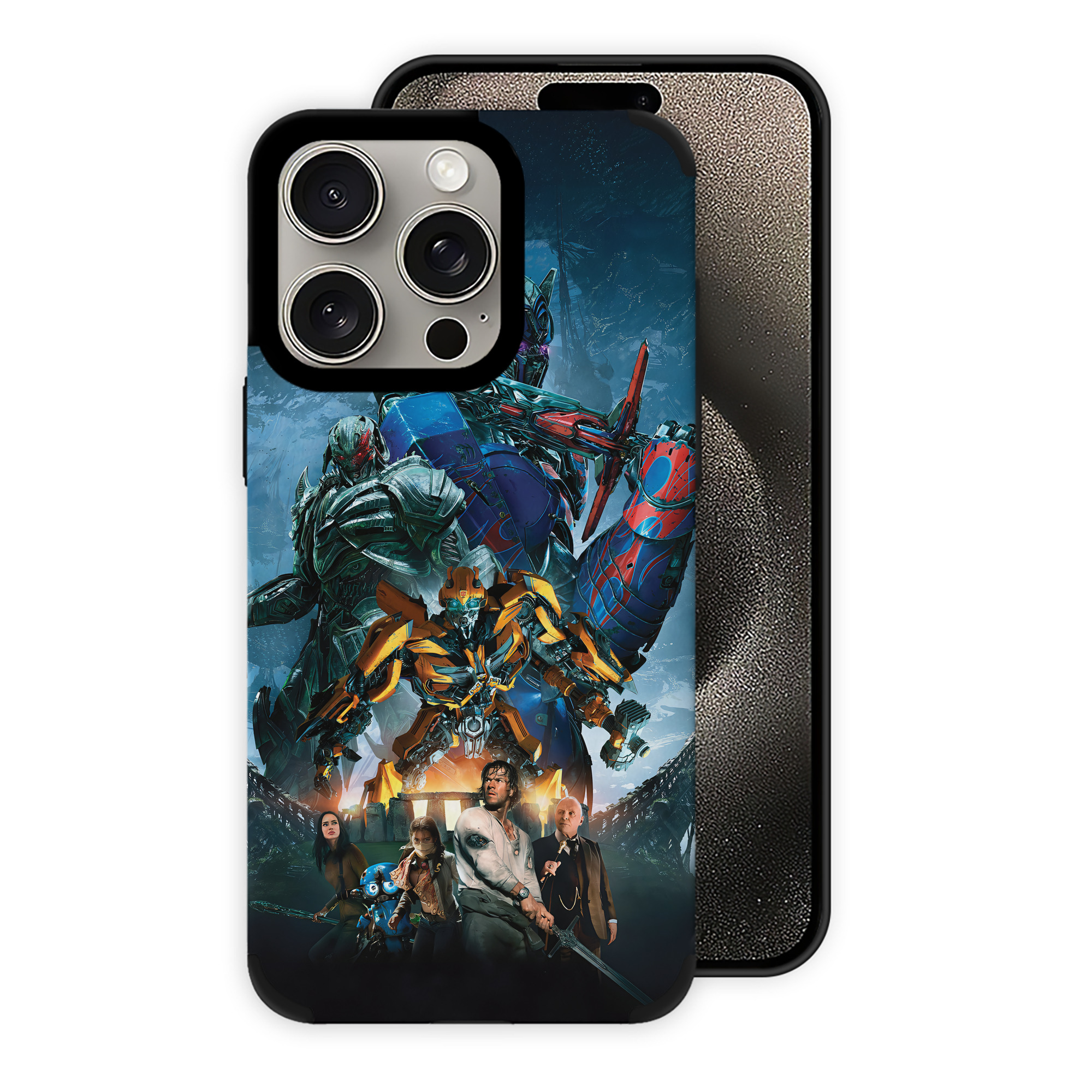 （画像用） Transformers トランスフォーマー 【iPhone15ProMax対応】 PUレザー スマホケース 耐衝撃＆黄変防止
