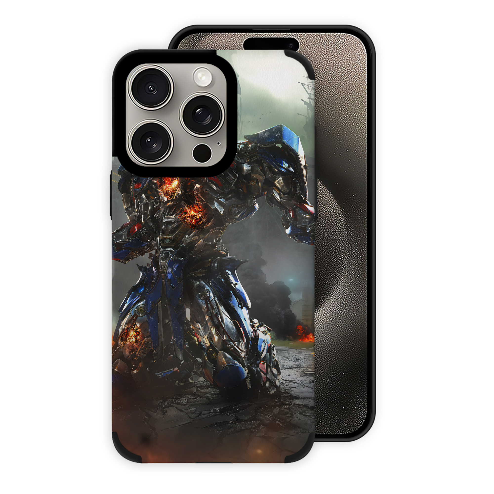 （画像用） Transformers トランスフォーマー 【iPhone15ProMax対応】 PUレザー スマホケース 耐衝撃＆黄変防止