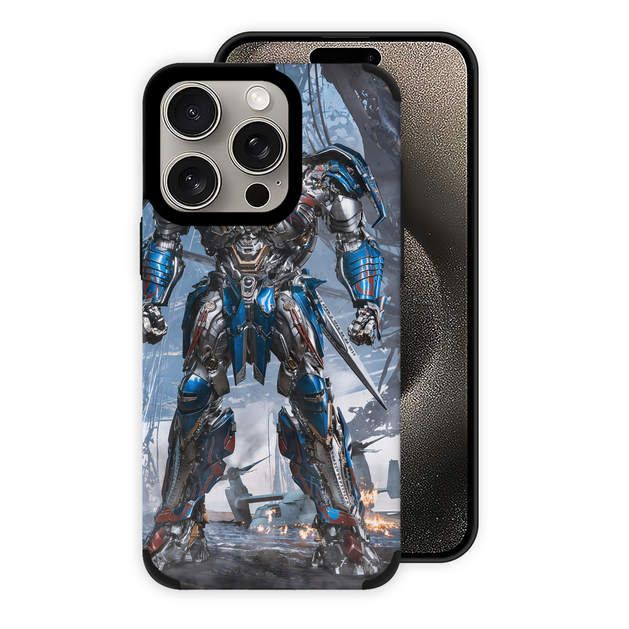 （画像用） Transformers トランスフォーマー 【iPhone15ProMax対応】 PUレザー スマホケース 耐衝撃＆黄変防止