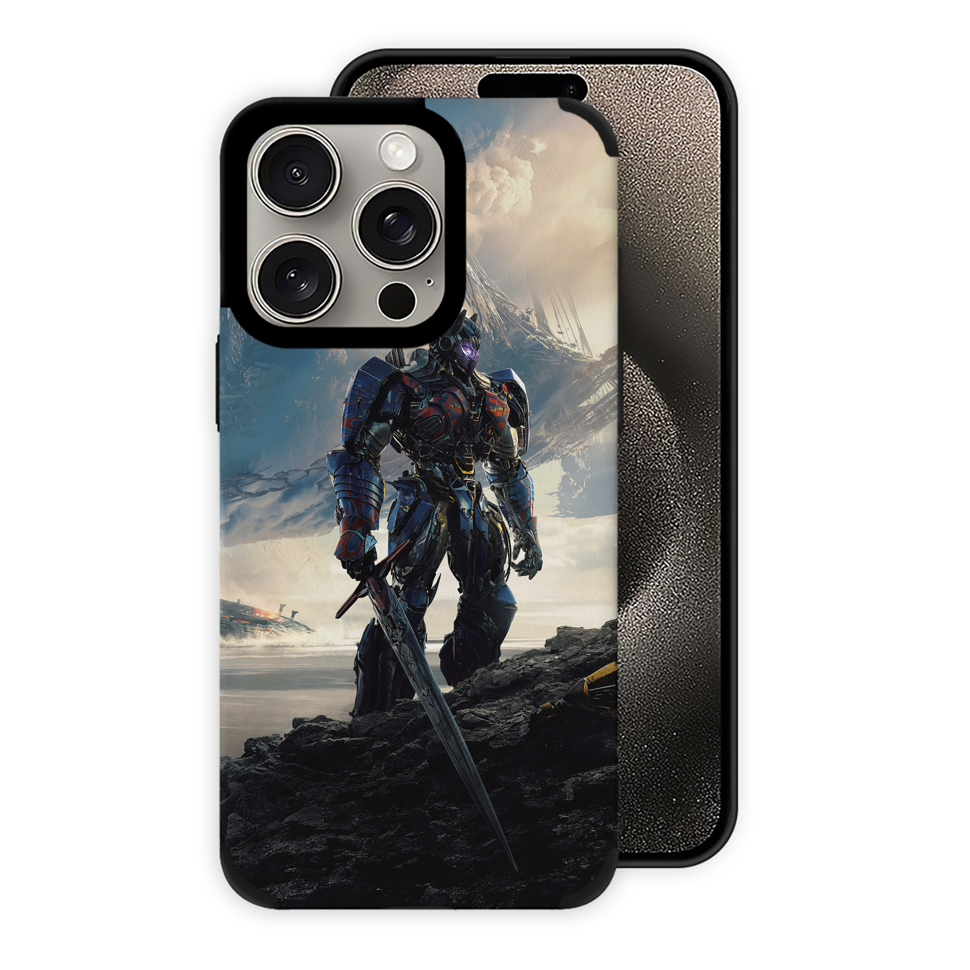 （画像用） Transformers トランスフォーマー 【iPhone15ProMax対応】 PUレザー スマホケース 耐衝撃＆黄変防止