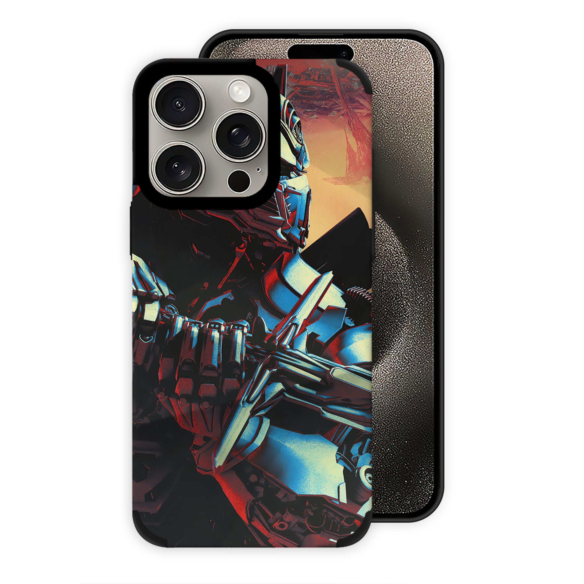 （画像用） Transformers トランスフォーマー 【iPhone15ProMax対応】 PUレザー スマホケース 耐衝撃＆黄変防止