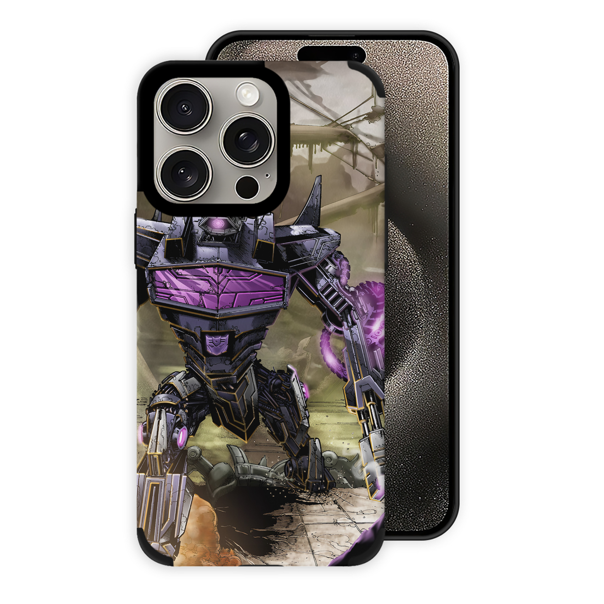 （画像用） Transformers トランスフォーマー 【iPhone15ProMax対応】 PUレザー スマホケース 耐衝撃＆黄変防止