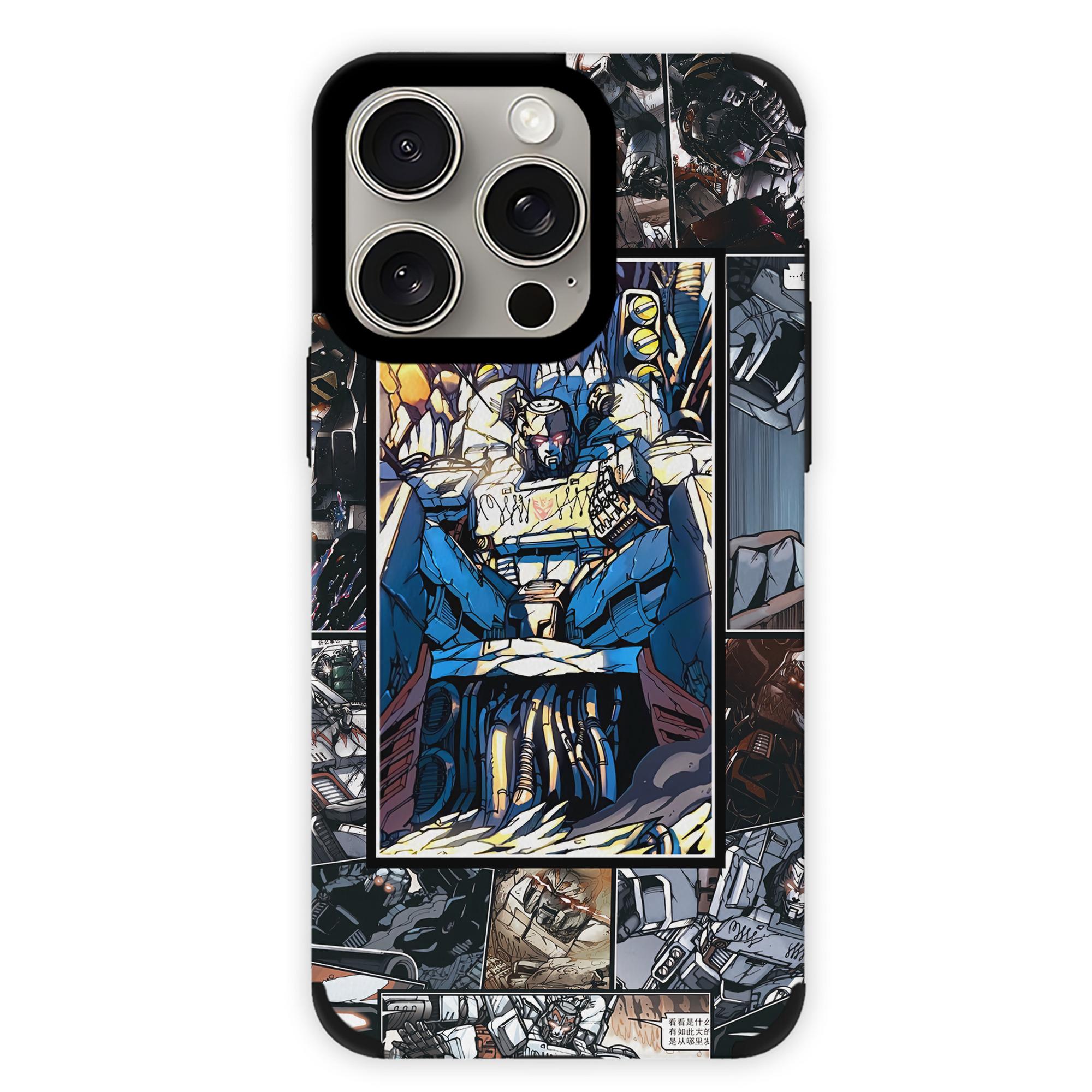（画像用） Transformers トランスフォーマー 【iPhone15ProMax対応】 PUレザー スマホケース 耐衝撃＆黄変防止