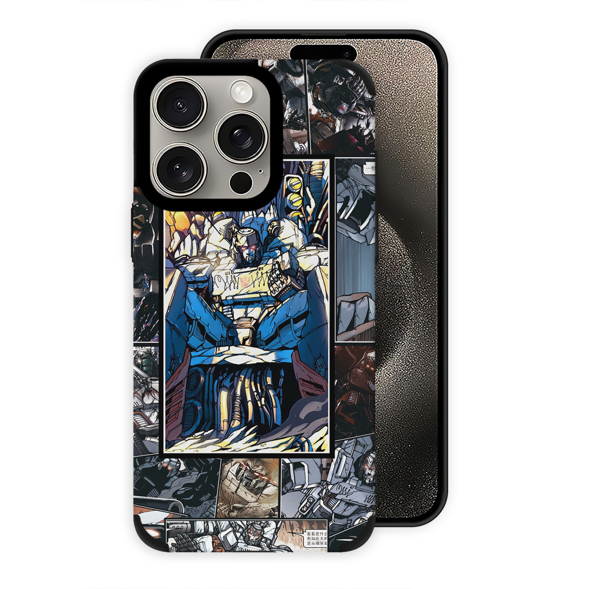 （画像用） Transformers トランスフォーマー 【iPhone15ProMax対応】 PUレザー スマホケース 耐衝撃＆黄変防止