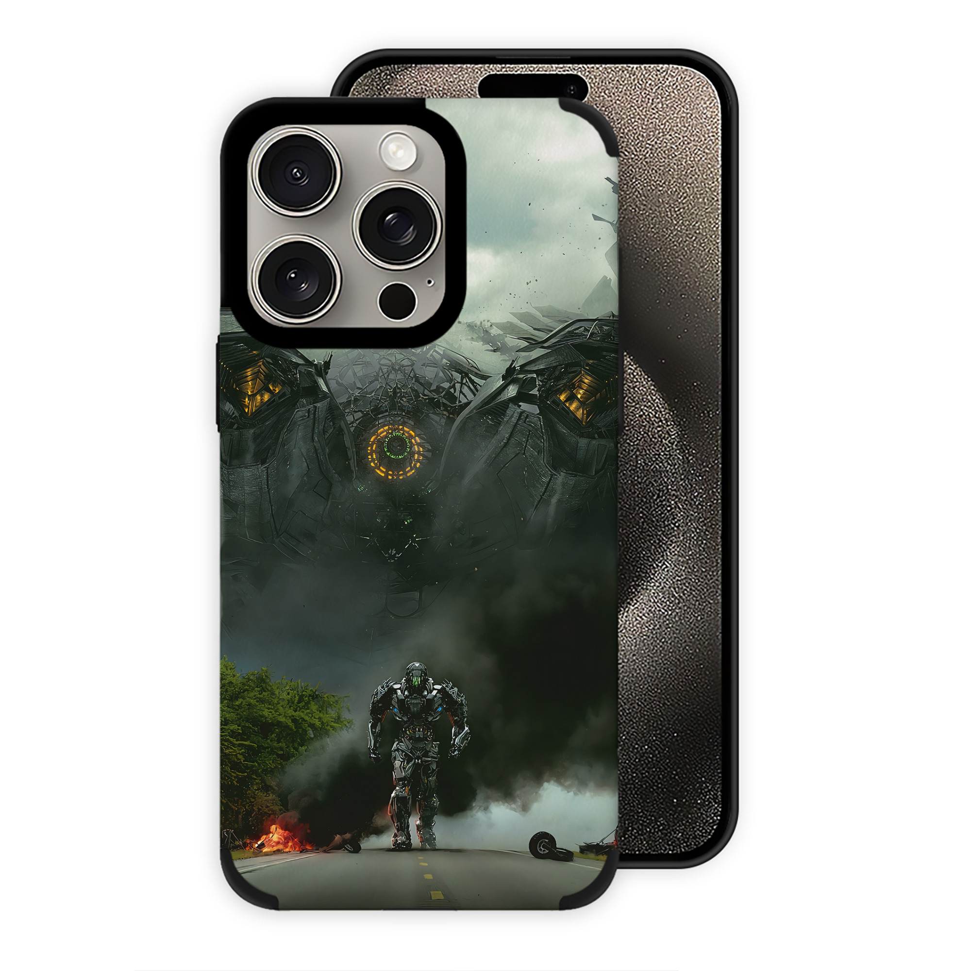 （画像用） Transformers トランスフォーマー 【iPhone15ProMax対応】 PUレザー スマホケース 耐衝撃＆黄変防止