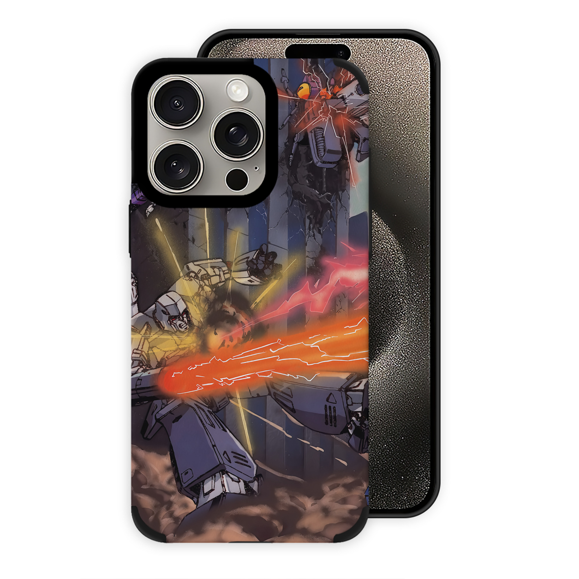 （画像用） Transformers トランスフォーマー 【iPhone15ProMax対応】 PUレザー スマホケース 耐衝撃＆黄変防止