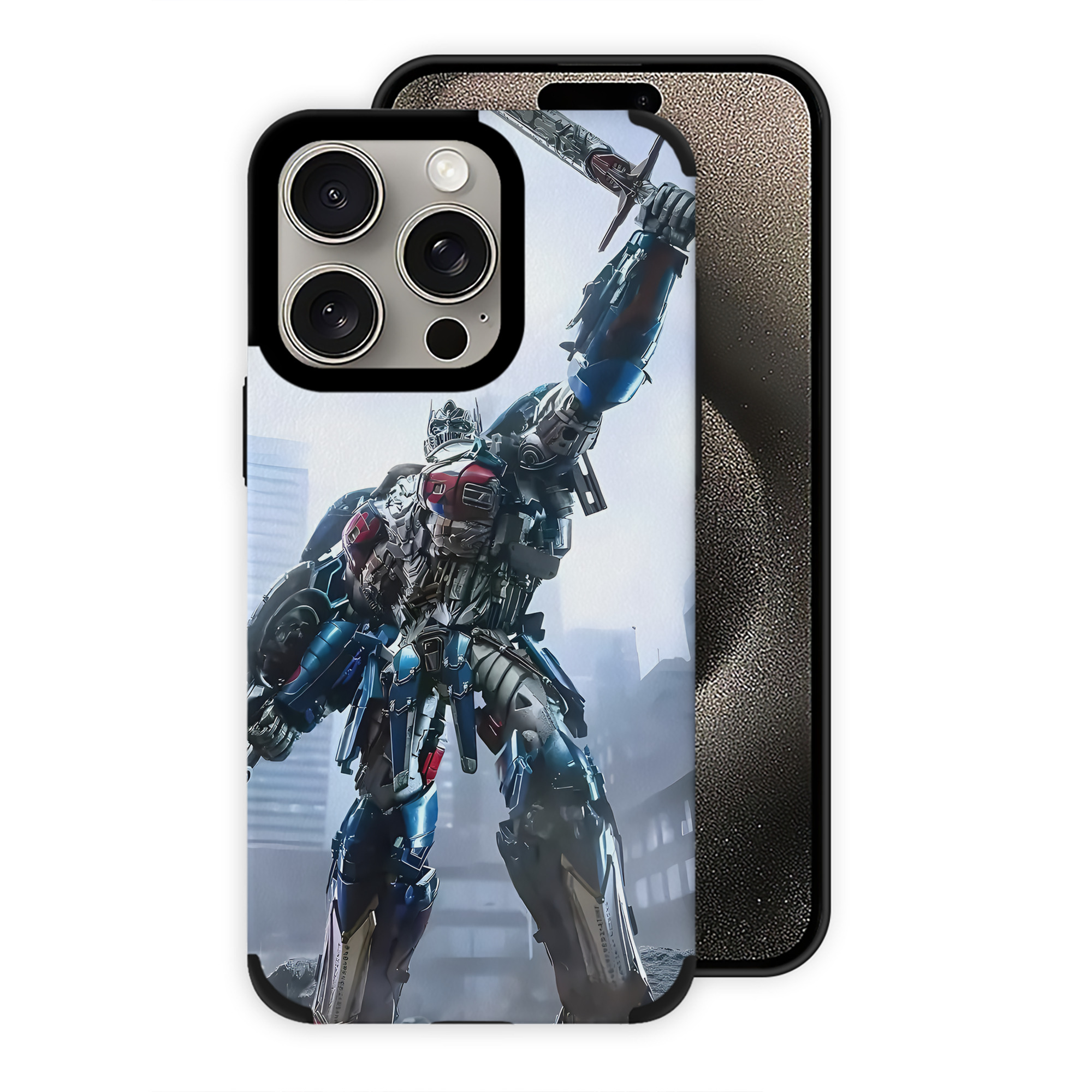（画像用） Transformers トランスフォーマー 【iPhone15ProMax対応】 PUレザー スマホケース 耐衝撃＆黄変防止