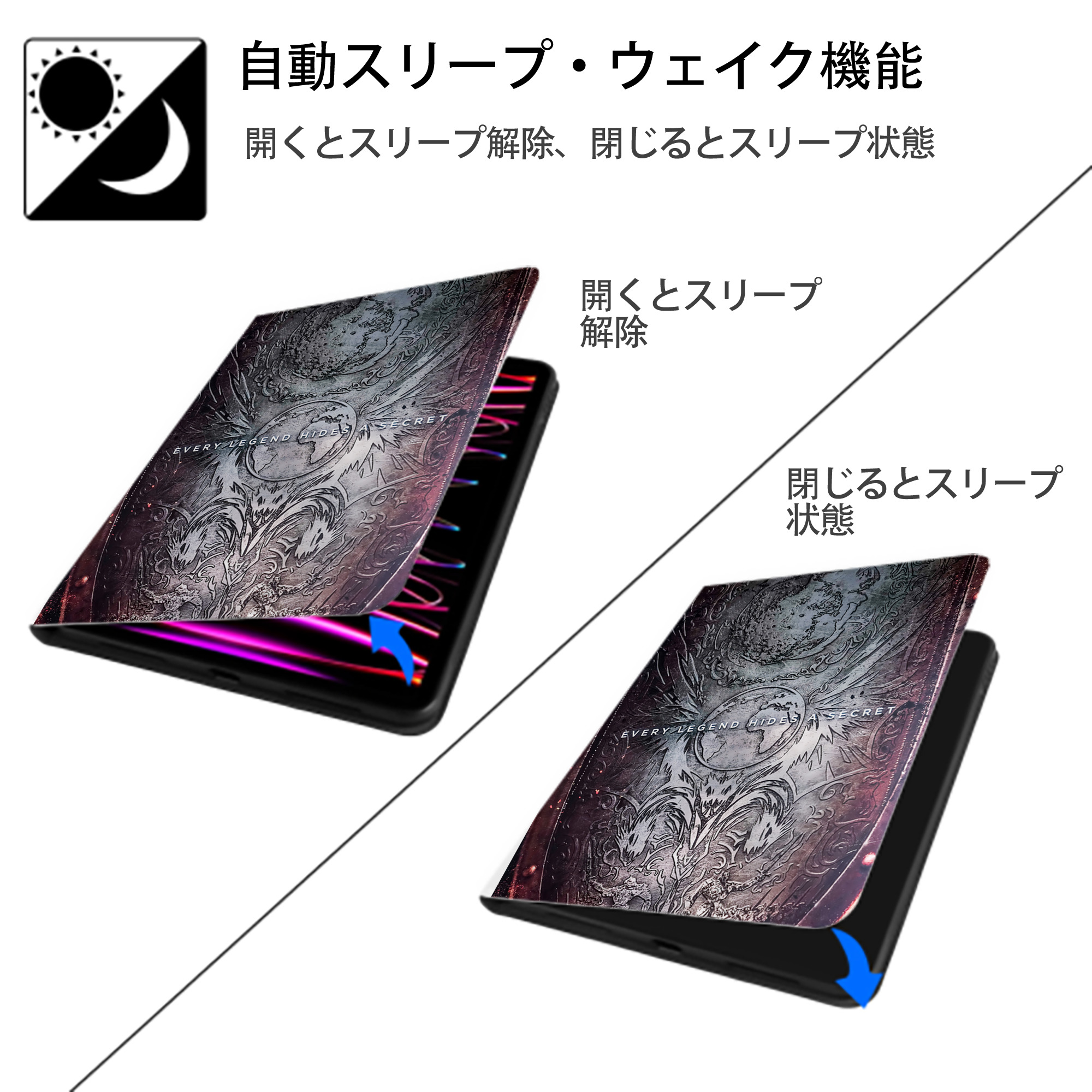 Transformers トランスフォーマー IPad ケース ペン収納付き 三つ折りスタンド PUレザー×シリコン 対応機種9.5/10.5/10.9インチ
