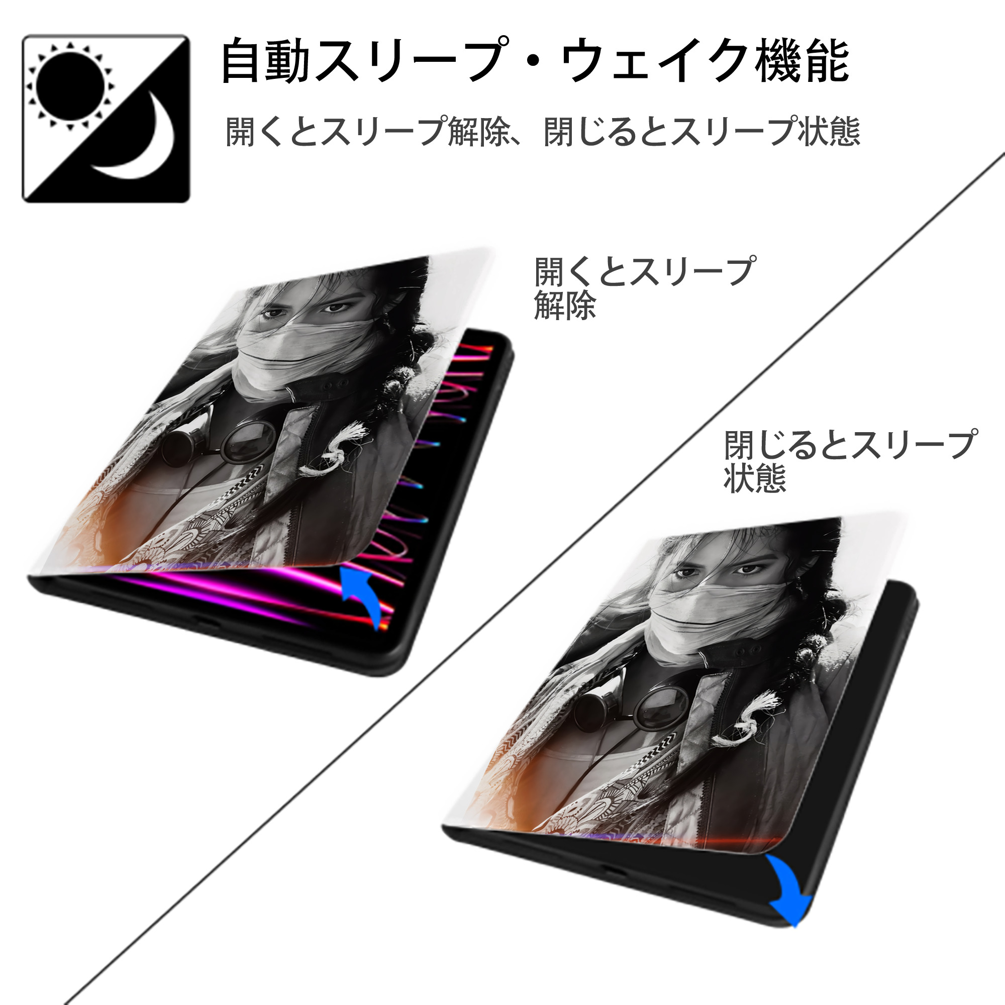 Transformers トランスフォーマー IPad ケース ペン収納付き 三つ折りスタンド PUレザー×シリコン 対応機種9.5/10.5/10.9インチ