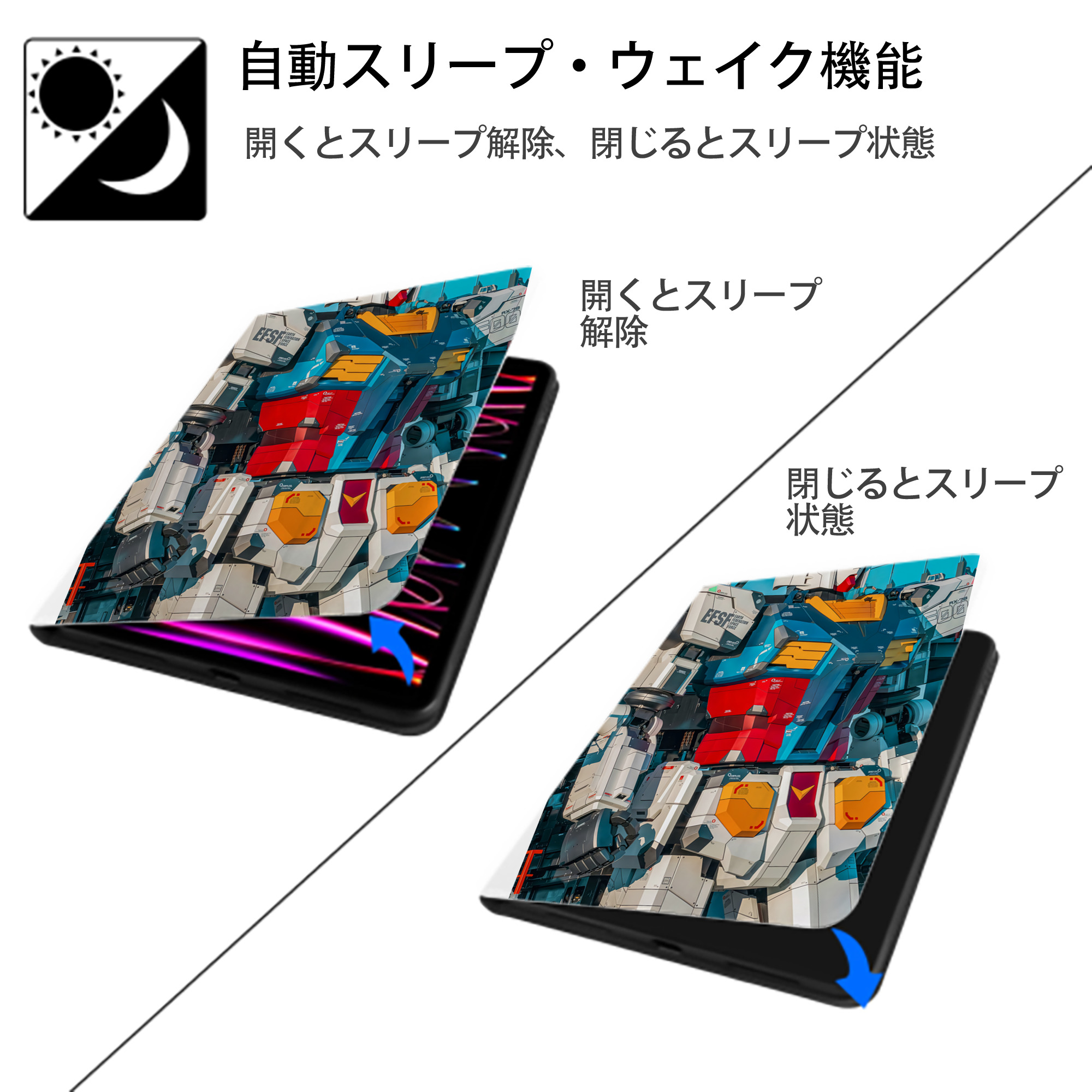 Transformers トランスフォーマー IPad ケース ペン収納付き 三つ折りスタンド PUレザー×シリコン 対応機種9.5/10.5/10.9インチ