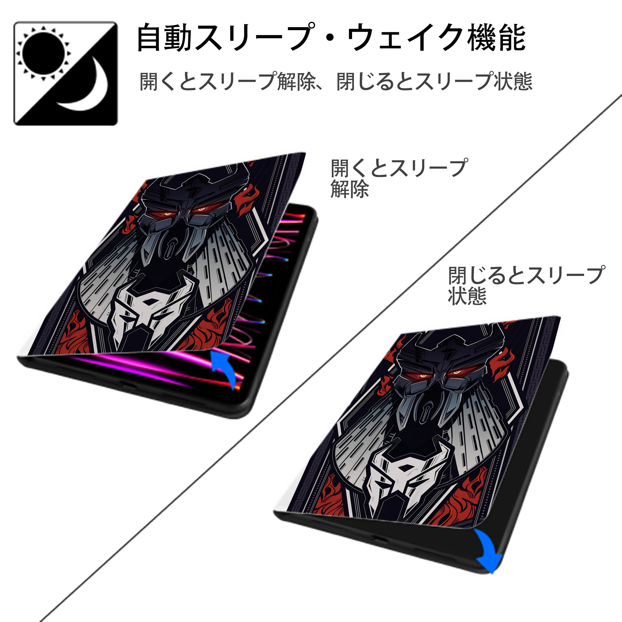 Transformers トランスフォーマー IPad ケース ペン収納付き 三つ折りスタンド PUレザー×シリコン 対応機種9.5/10.5/10.9インチ