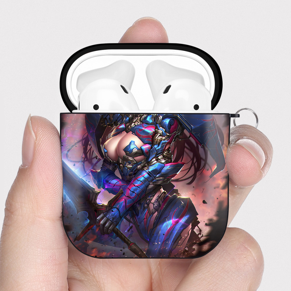 （画像用） Transformers トランスフォーマー AirPods 第2世代保護ケース ハードシェル ブラック 耐衝撃・防指紋・カラビナ付き