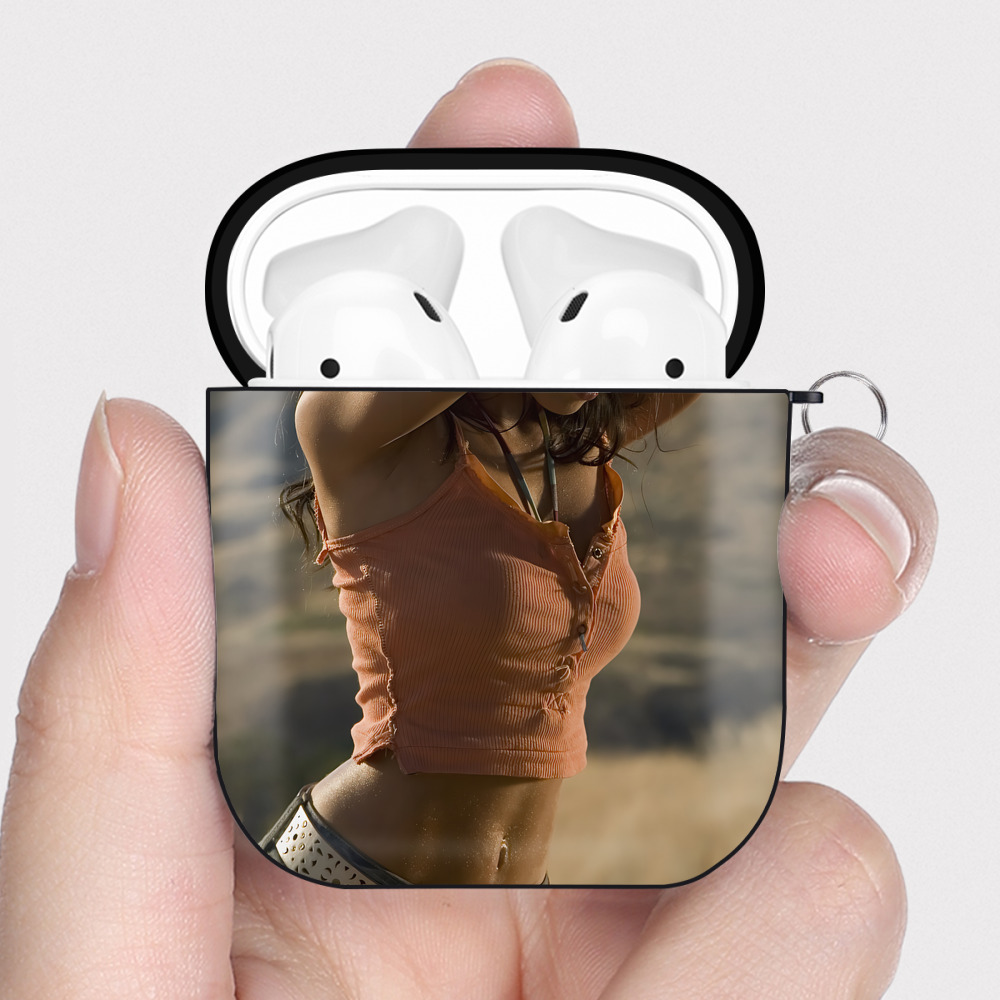 （画像用） Transformers トランスフォーマー AirPods 第2世代保護ケース ハードシェル ブラック 耐衝撃・防指紋・カラビナ付き