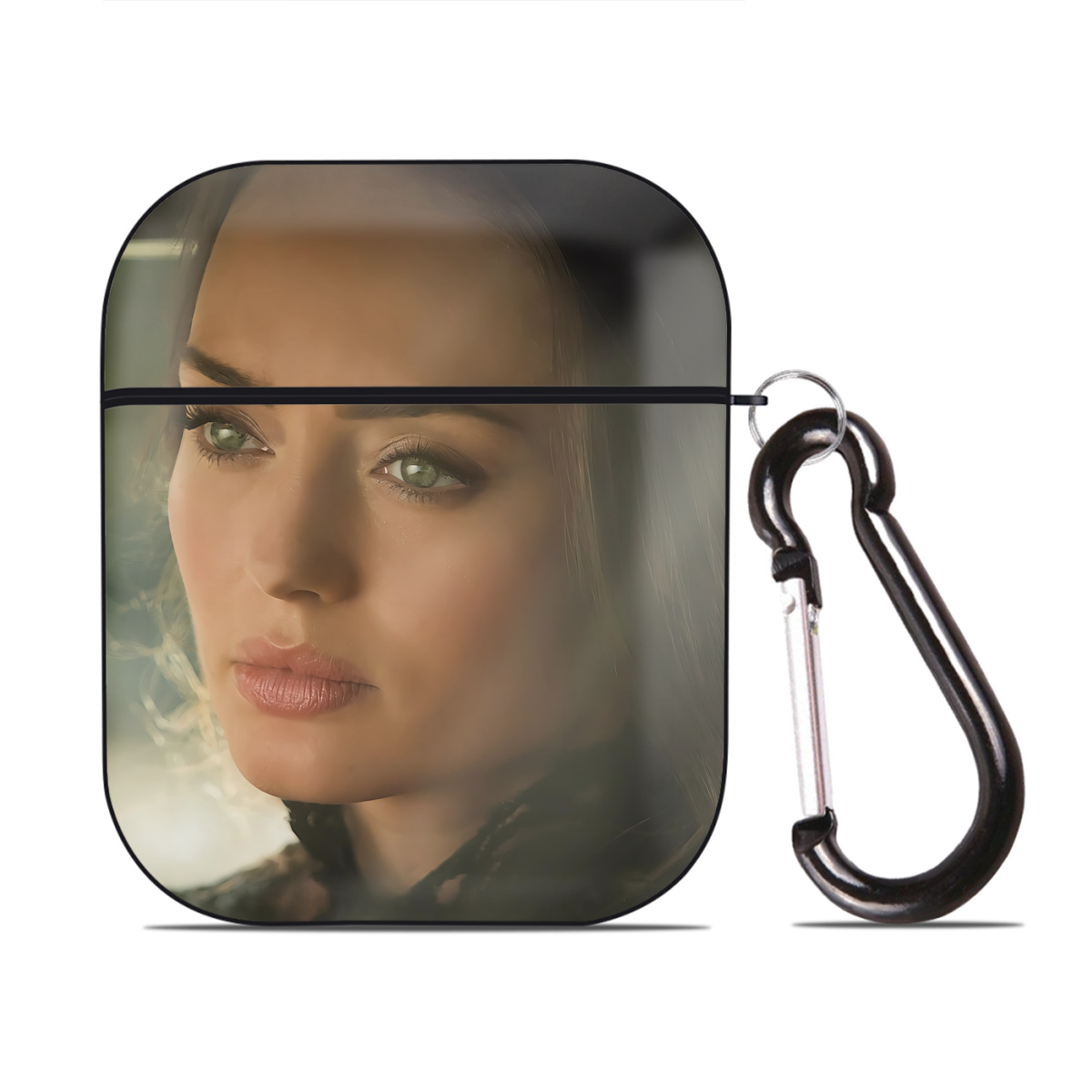 （画像用） Transformers トランスフォーマー AirPods 第2世代保護ケース ハードシェル ブラック 耐衝撃・防指紋・カラビナ付き