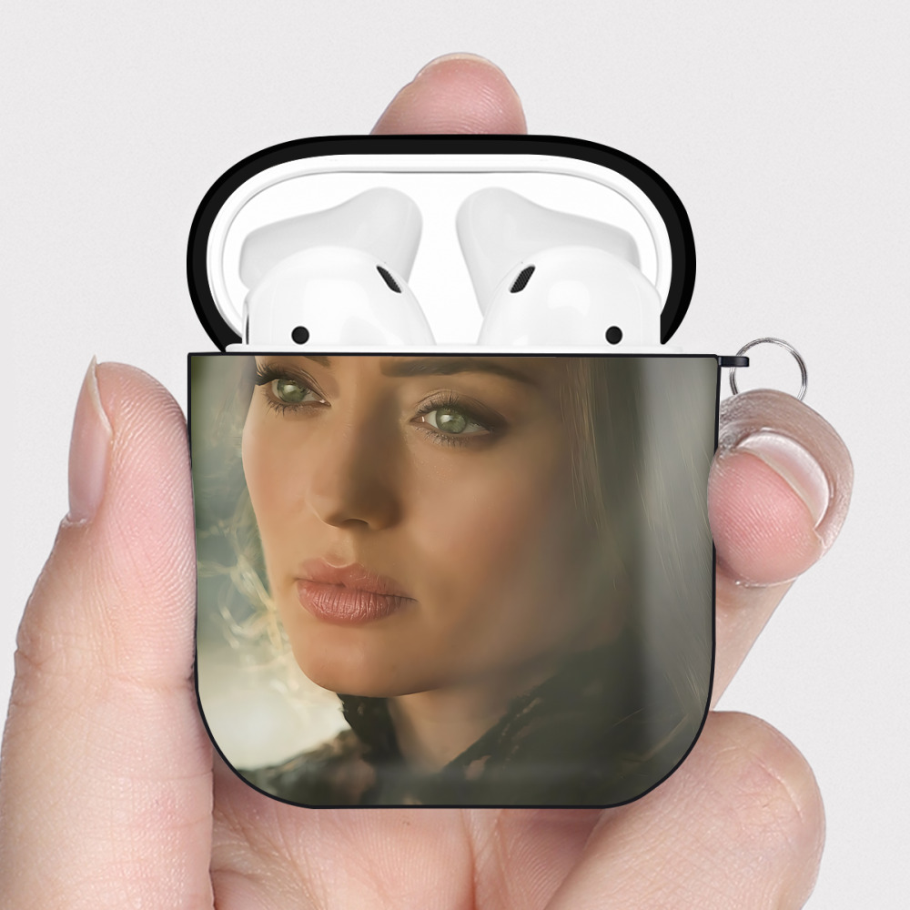 （画像用） Transformers トランスフォーマー AirPods 第2世代保護ケース ハードシェル ブラック 耐衝撃・防指紋・カラビナ付き