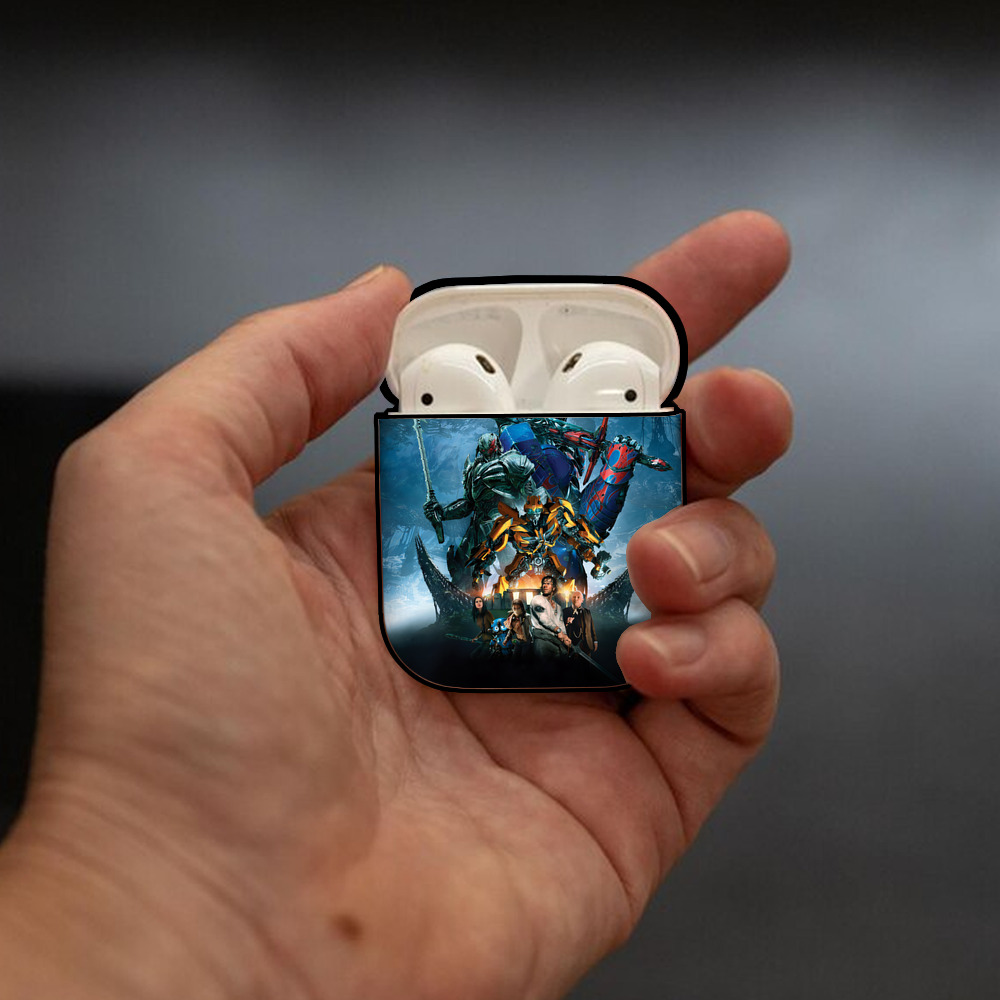 Transformers トランスフォーマー AirPods 第2世代保護ケース ハードシェル ブラック 耐衝撃・防指紋・カラビナ付き