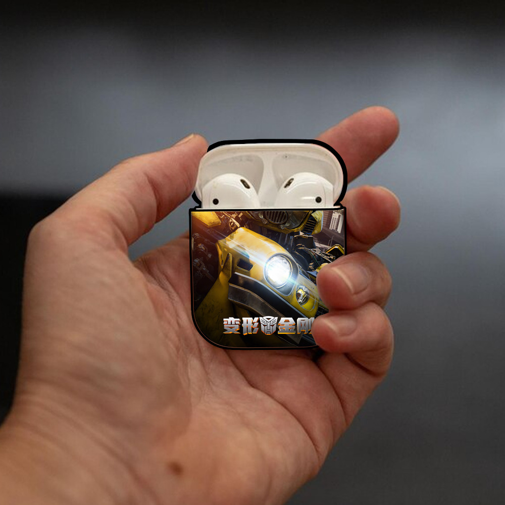 Transformers トランスフォーマー AirPods 第2世代保護ケース ハードシェル ブラック 耐衝撃・防指紋・カラビナ付き