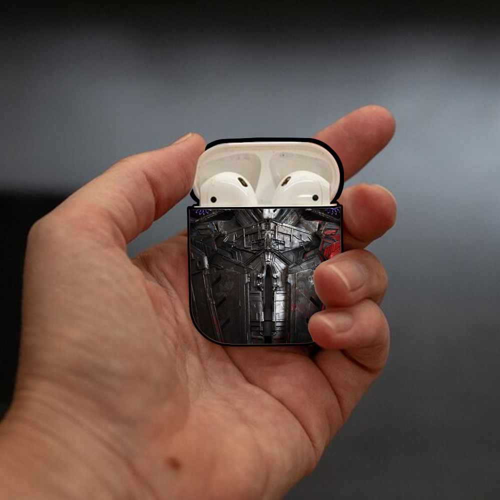 Transformers トランスフォーマー AirPods 第2世代保護ケース ハードシェル ブラック 耐衝撃・防指紋・カラビナ付き