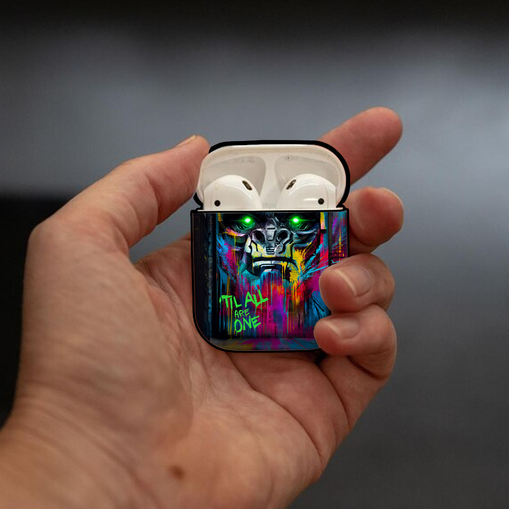 Transformers トランスフォーマー AirPods 第2世代保護ケース ハードシェル ブラック 耐衝撃・防指紋・カラビナ付き