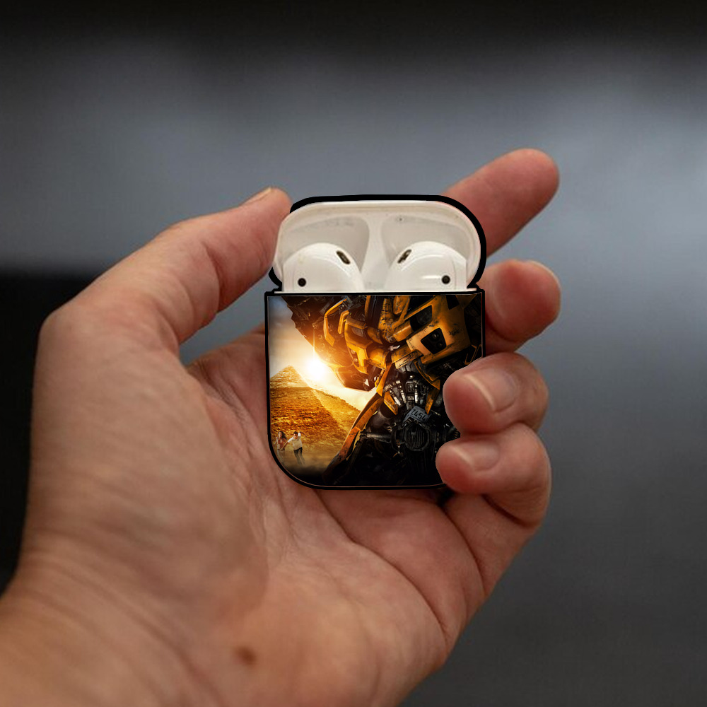 Transformers トランスフォーマー AirPods 第2世代保護ケース ハードシェル ブラック 耐衝撃・防指紋・カラビナ付き