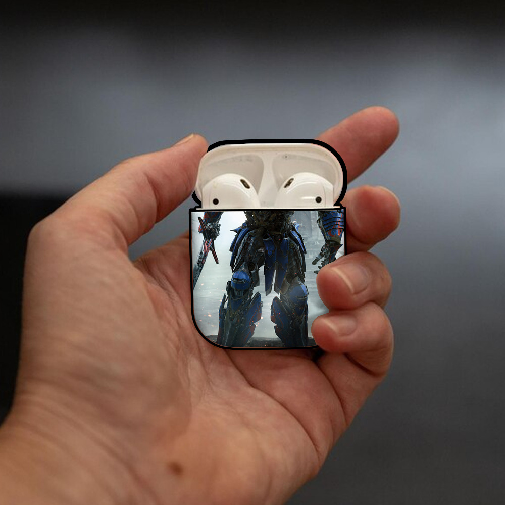 Transformers トランスフォーマー AirPods 第2世代保護ケース ハードシェル ブラック 耐衝撃・防指紋・カラビナ付き
