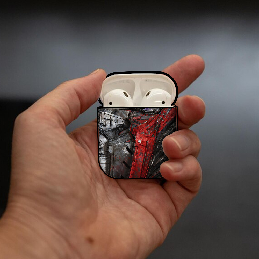 Transformers トランスフォーマー AirPods 第2世代保護ケース ハードシェル ブラック 耐衝撃・防指紋・カラビナ付き