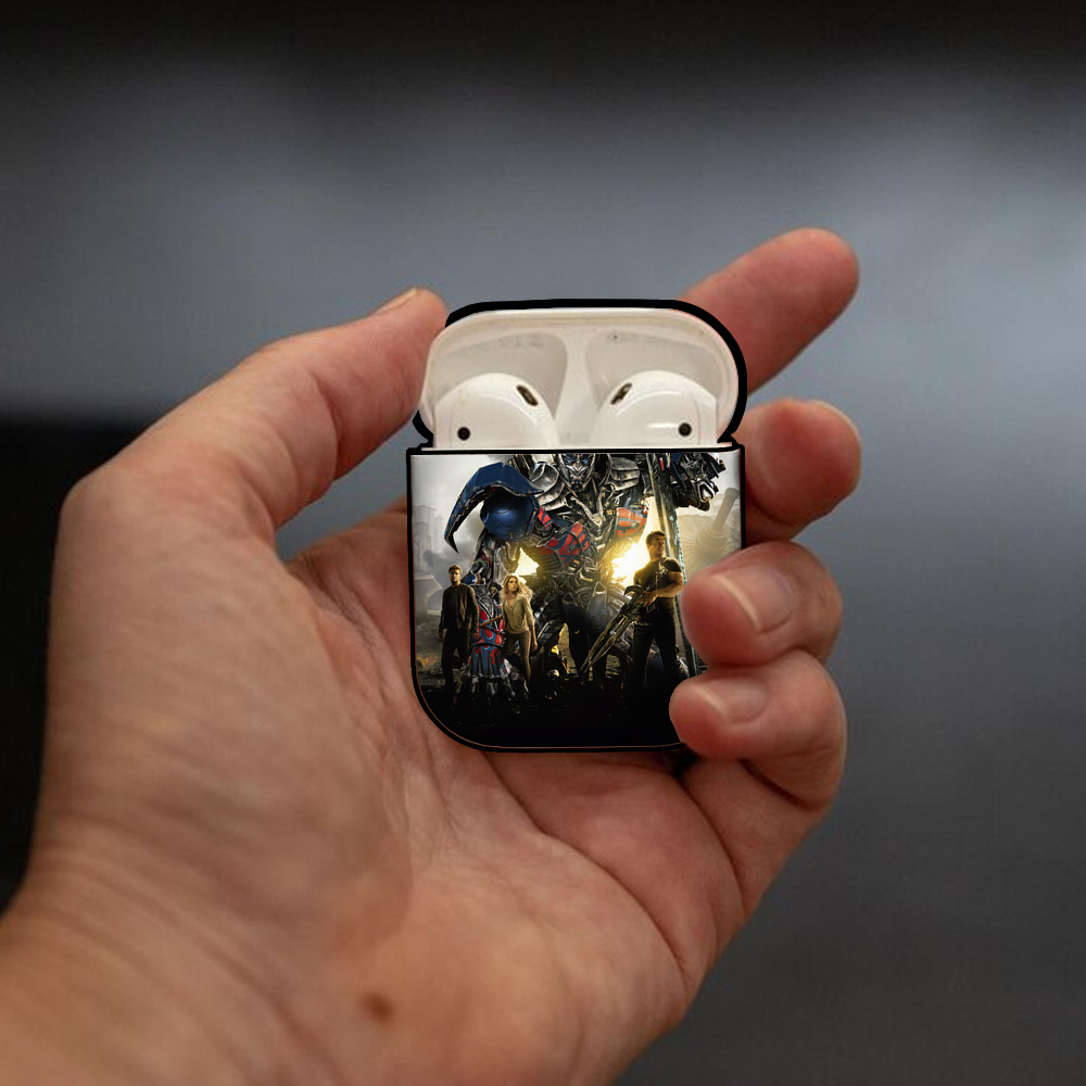 Transformers トランスフォーマー AirPods 第2世代保護ケース ハードシェル ブラック 耐衝撃・防指紋・カラビナ付き