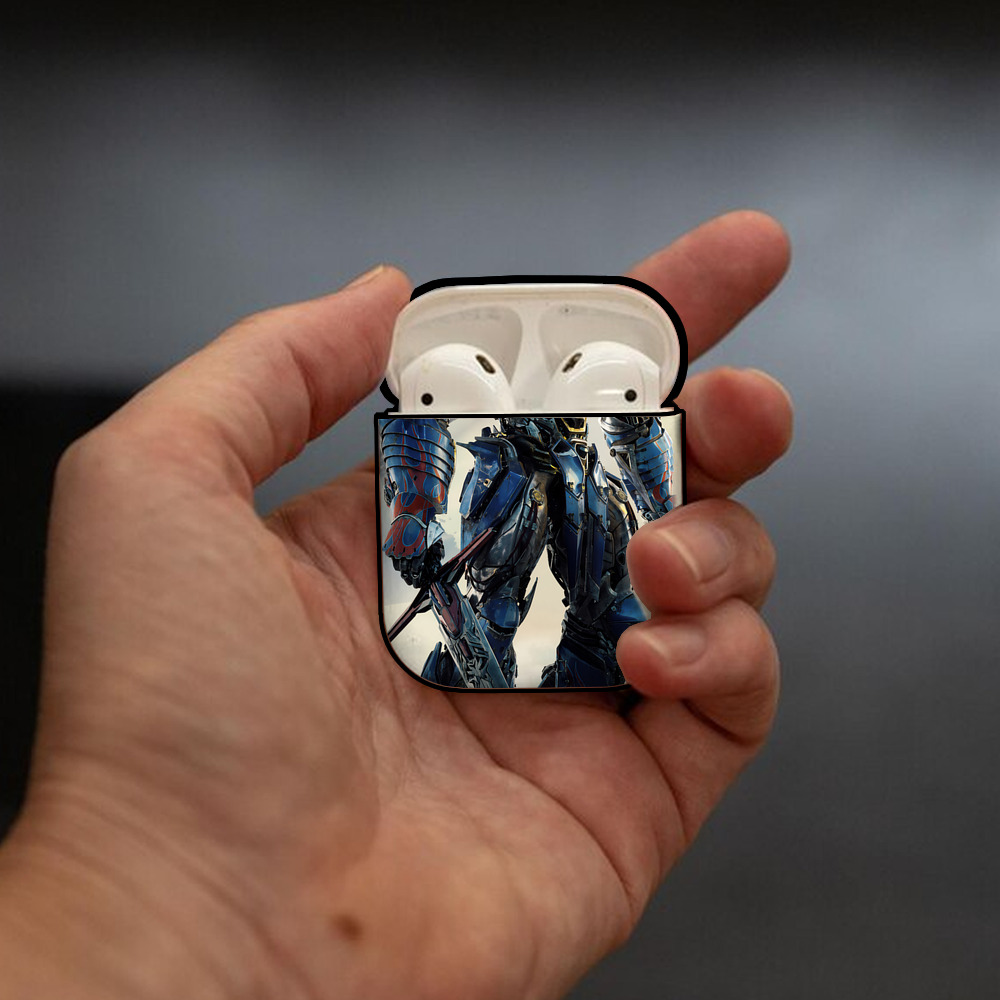 Transformers トランスフォーマー AirPods 第2世代保護ケース ハードシェル ブラック 耐衝撃・防指紋・カラビナ付き