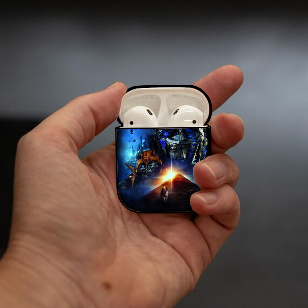 Transformers トランスフォーマー AirPods 第2世代保護ケース ハードシェル ブラック 耐衝撃・防指紋・カラビナ付き