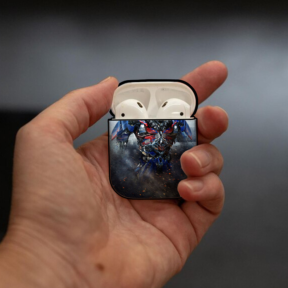 Transformers トランスフォーマー AirPods 第2世代保護ケース ハードシェル ブラック 耐衝撃・防指紋・カラビナ付き