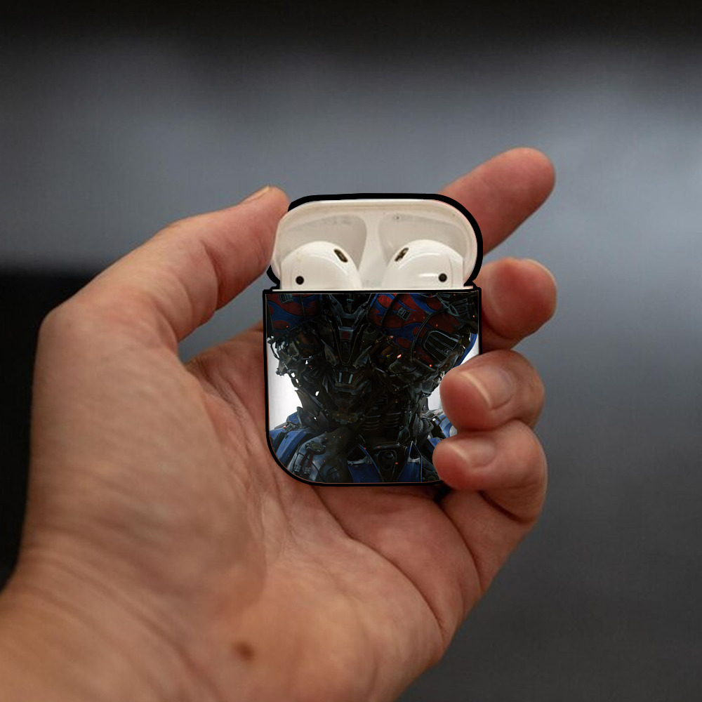 Transformers トランスフォーマー AirPods 第2世代保護ケース ハードシェル ブラック 耐衝撃・防指紋・カラビナ付き