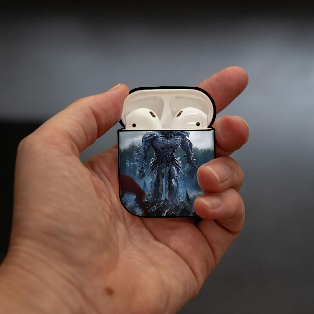 Transformers トランスフォーマー AirPods 第2世代保護ケース ハードシェル ブラック 耐衝撃・防指紋・カラビナ付き