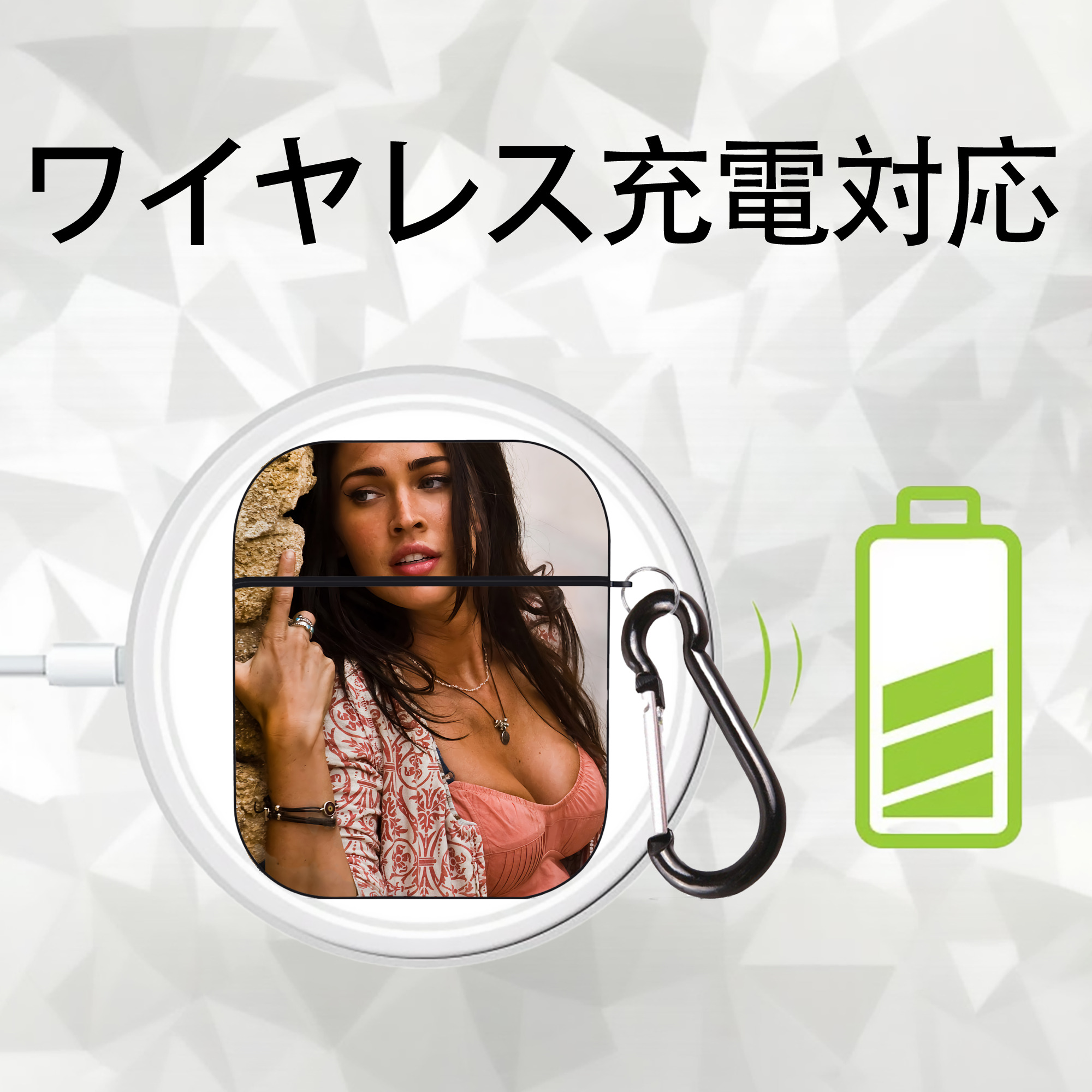 Transformers トランスフォーマー AirPods 第2世代保護ケース ハードシェル ブラック 耐衝撃・防指紋・カラビナ付き