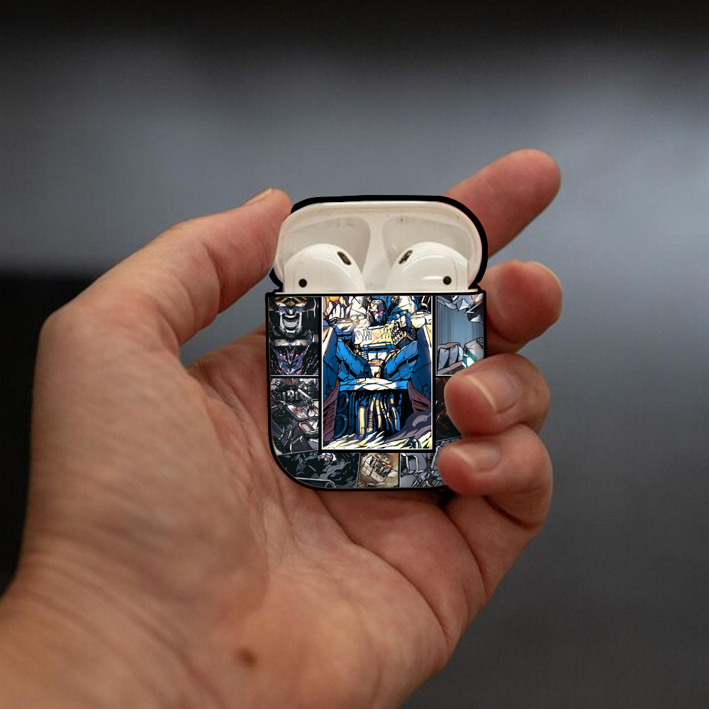Transformers トランスフォーマー AirPods 第2世代保護ケース ハードシェル ブラック 耐衝撃・防指紋・カラビナ付き